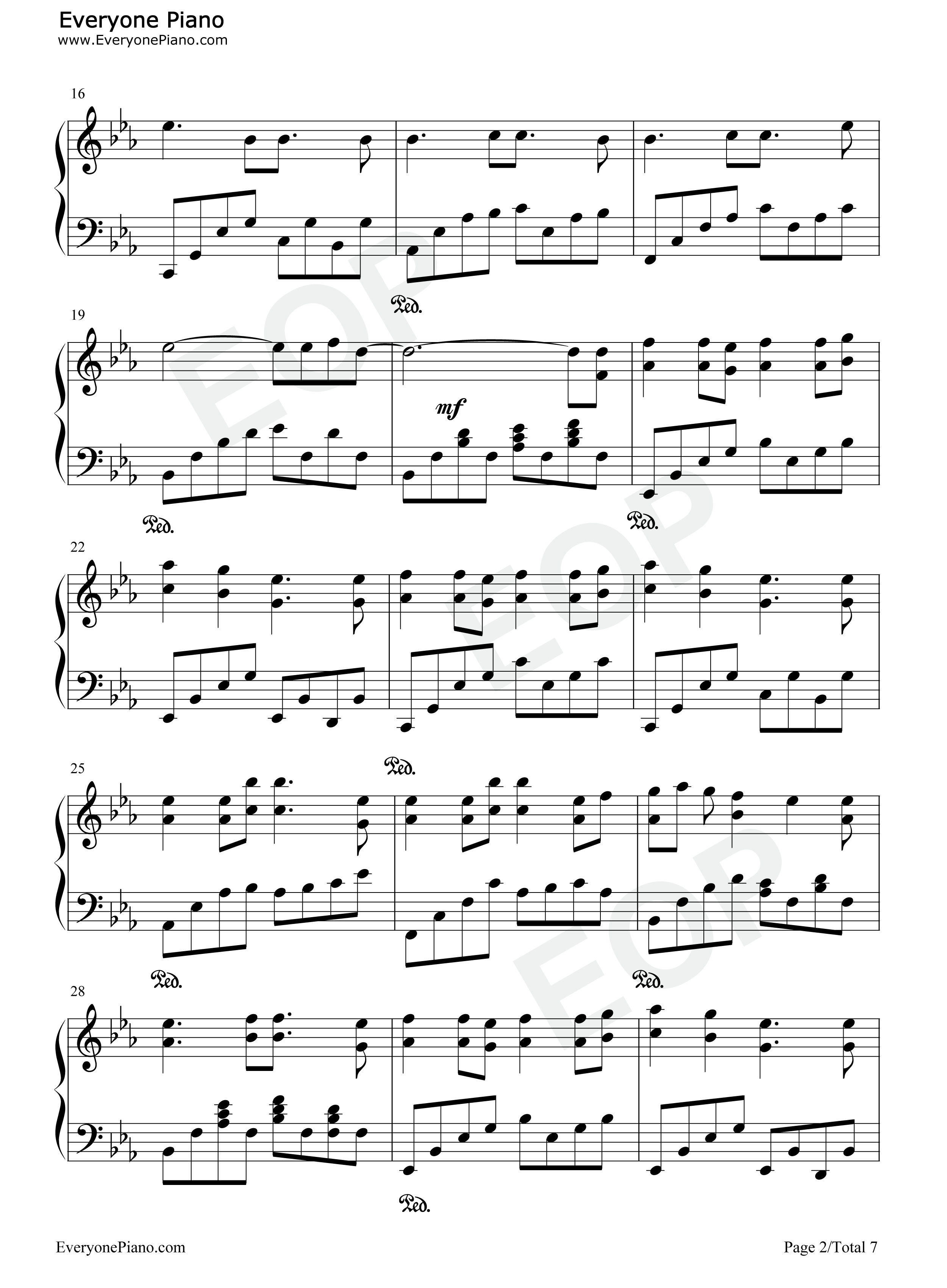 Fields_of_hope钢琴谱_田中理惠