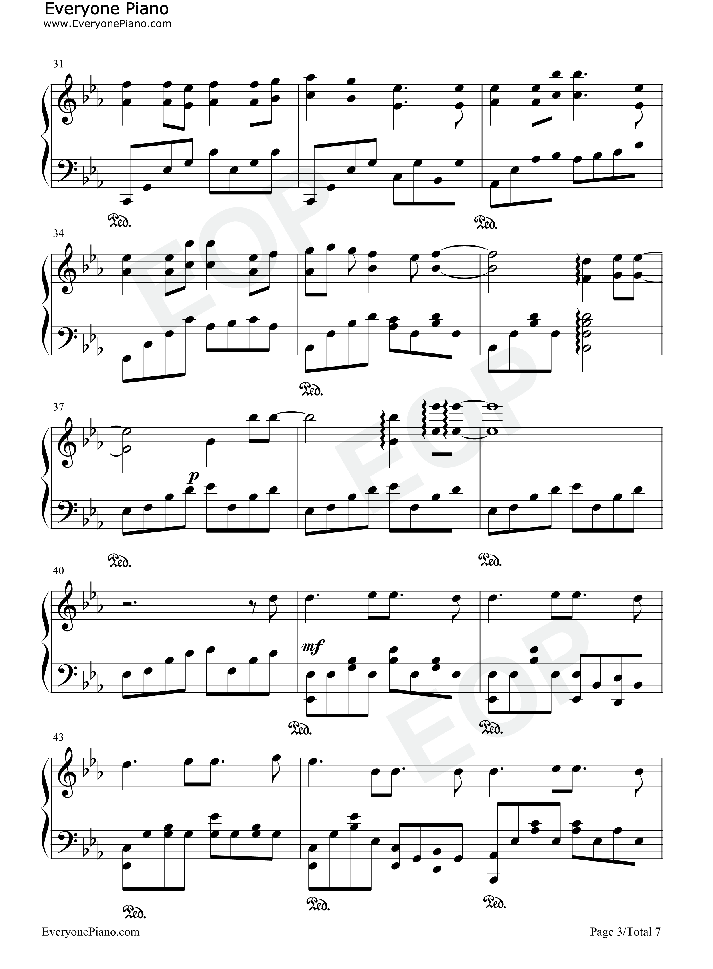 Fields_of_hope钢琴谱_田中理惠