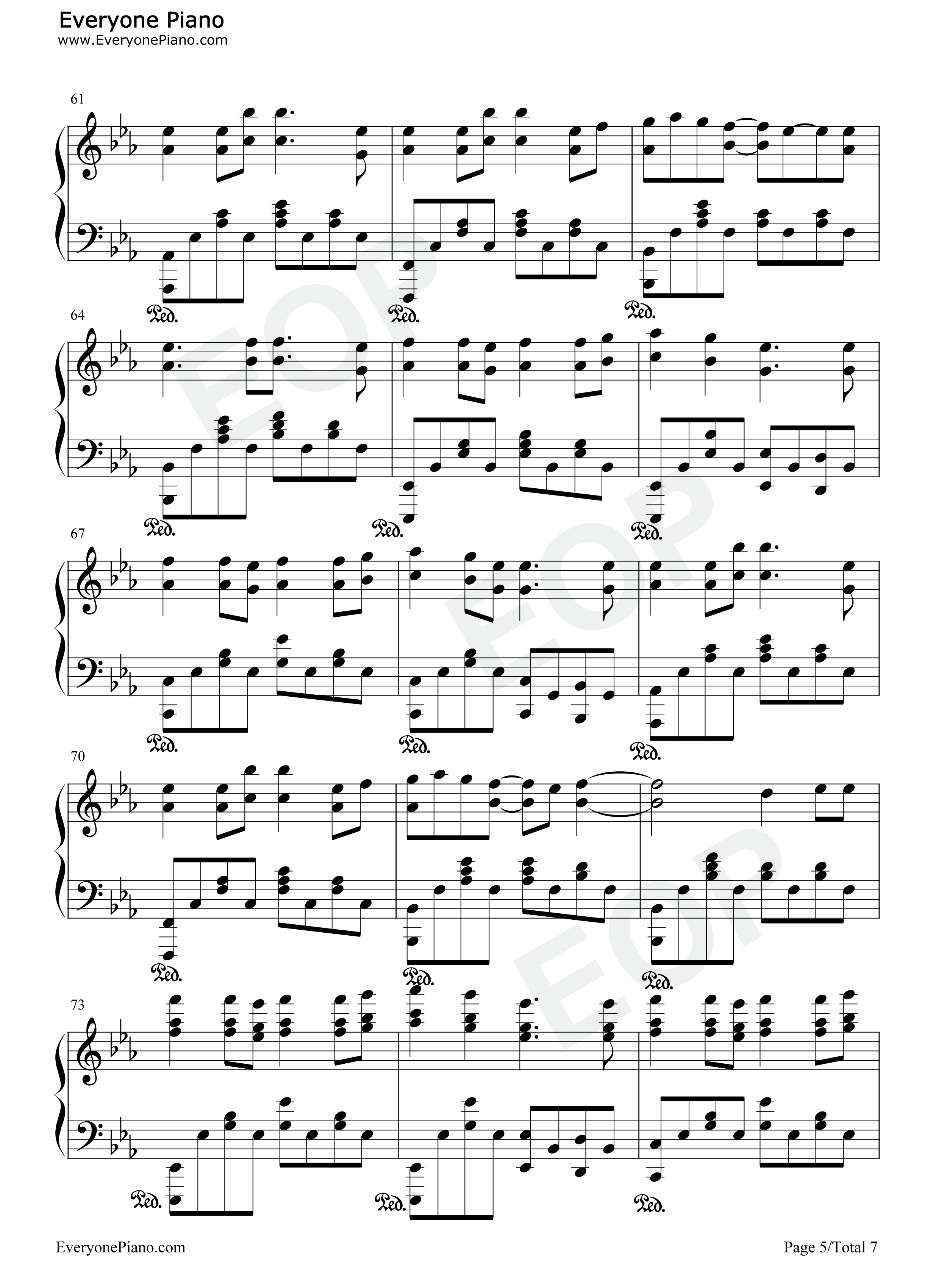 Fields_of_hope钢琴谱_田中理惠