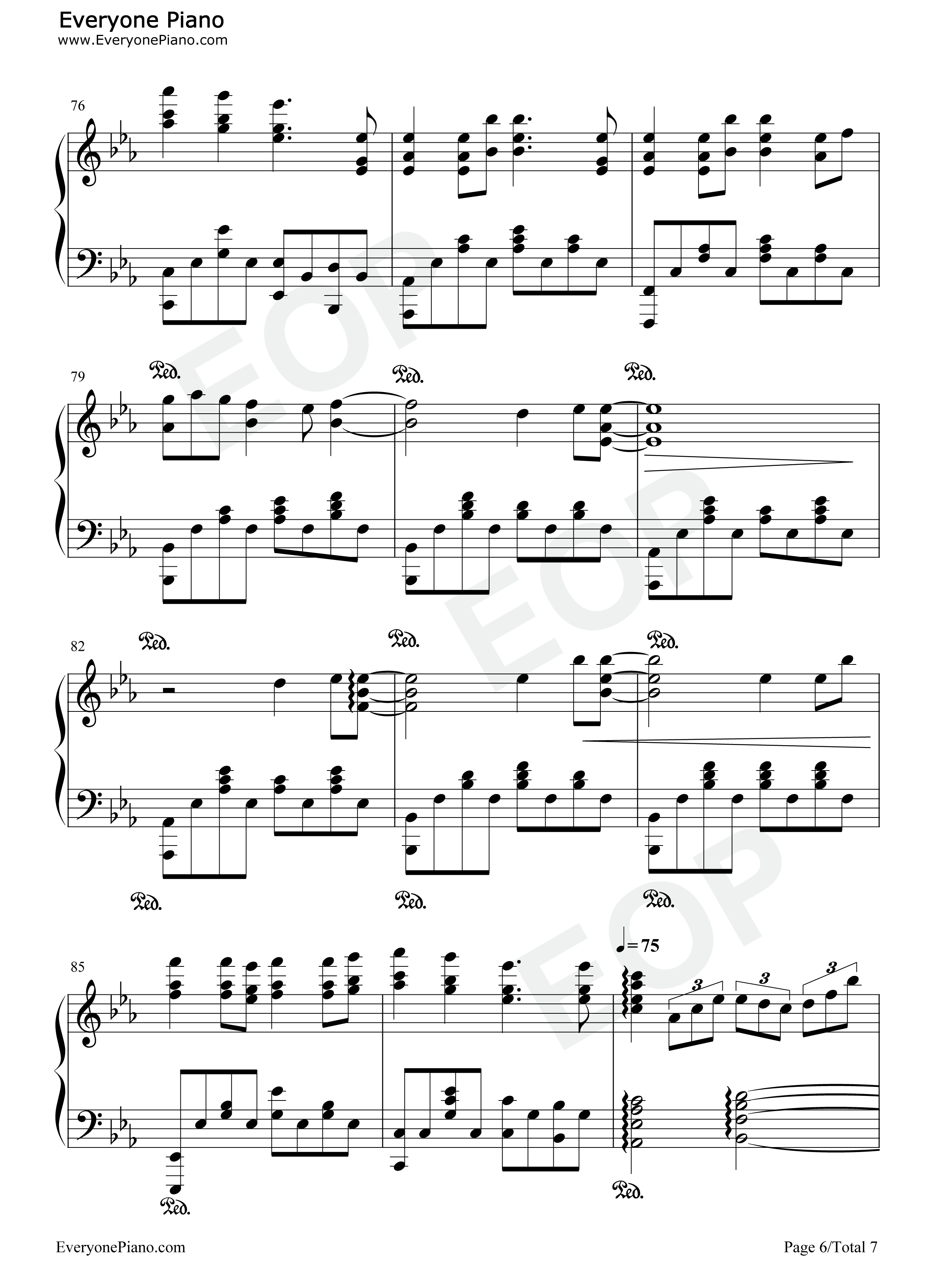 Fields_of_hope钢琴谱_田中理惠