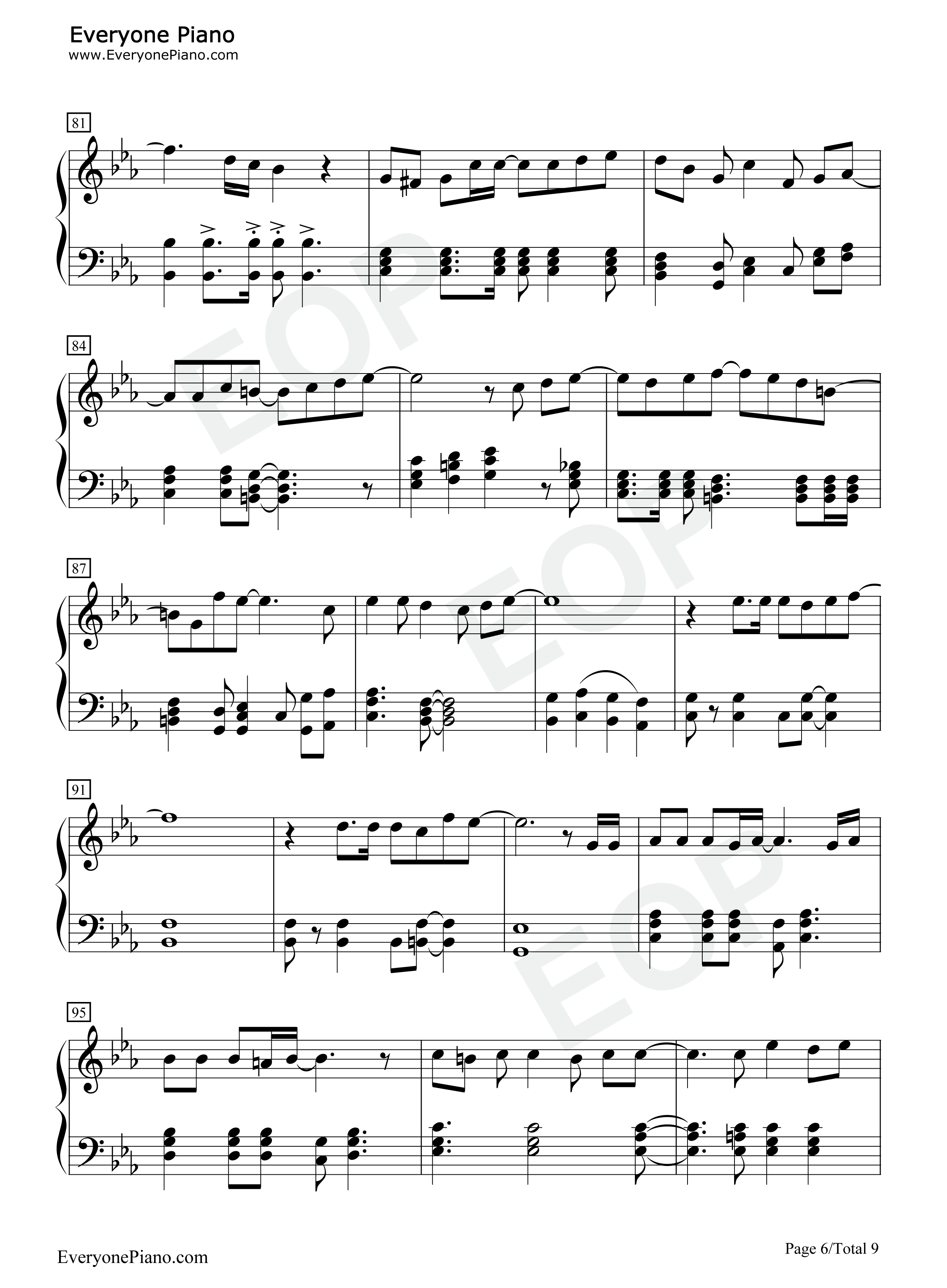 Crystal_Time钢琴谱_一之濑时也（宫野真守）