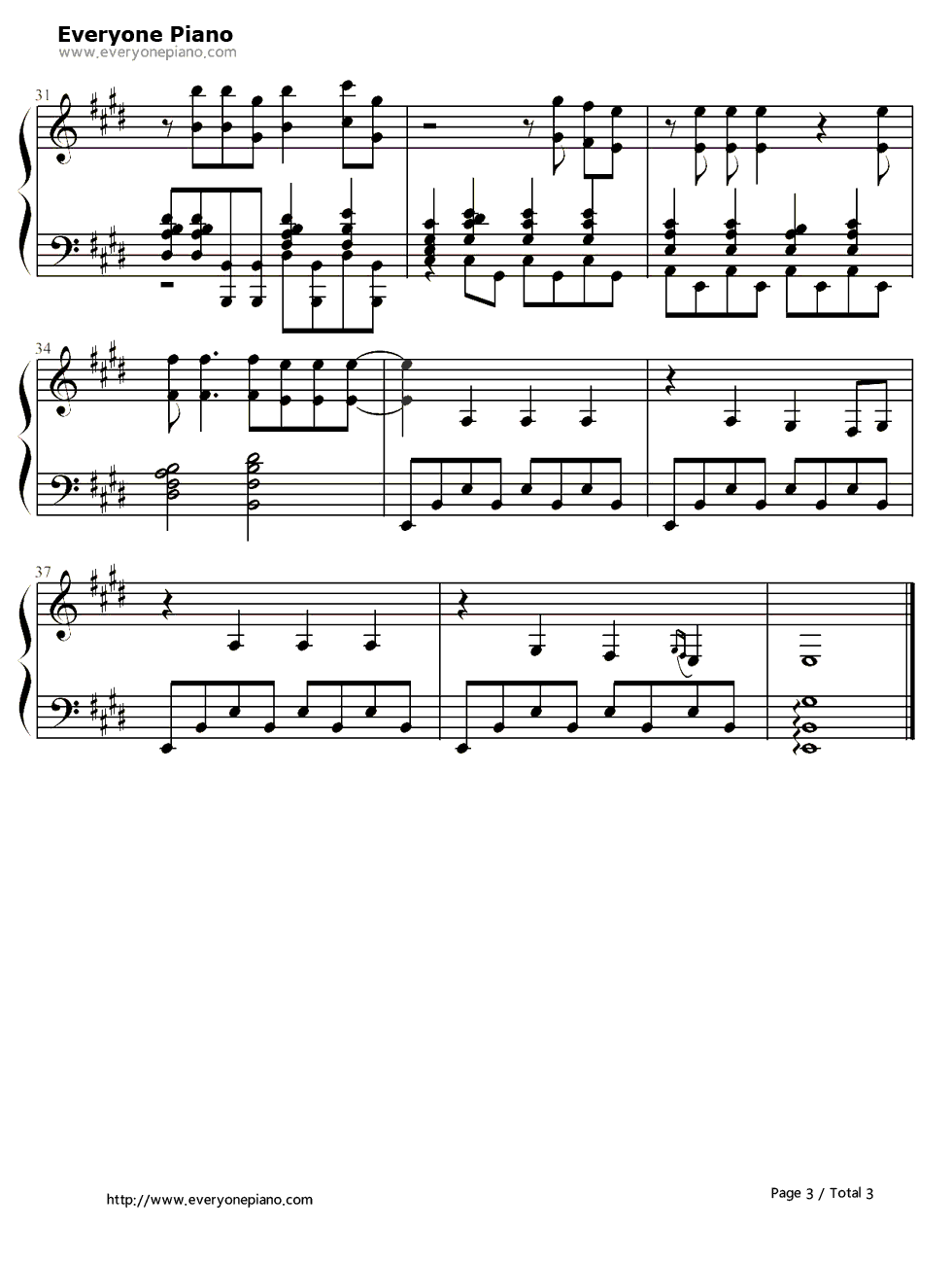 Poison钢琴谱_反町隆史