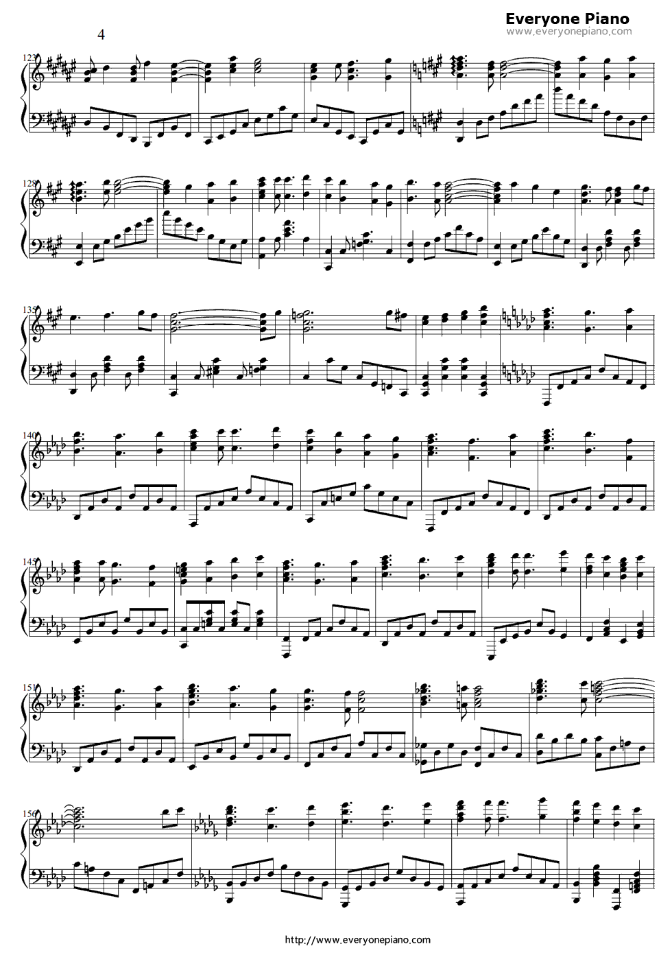 Believe钢琴谱_Kalafina