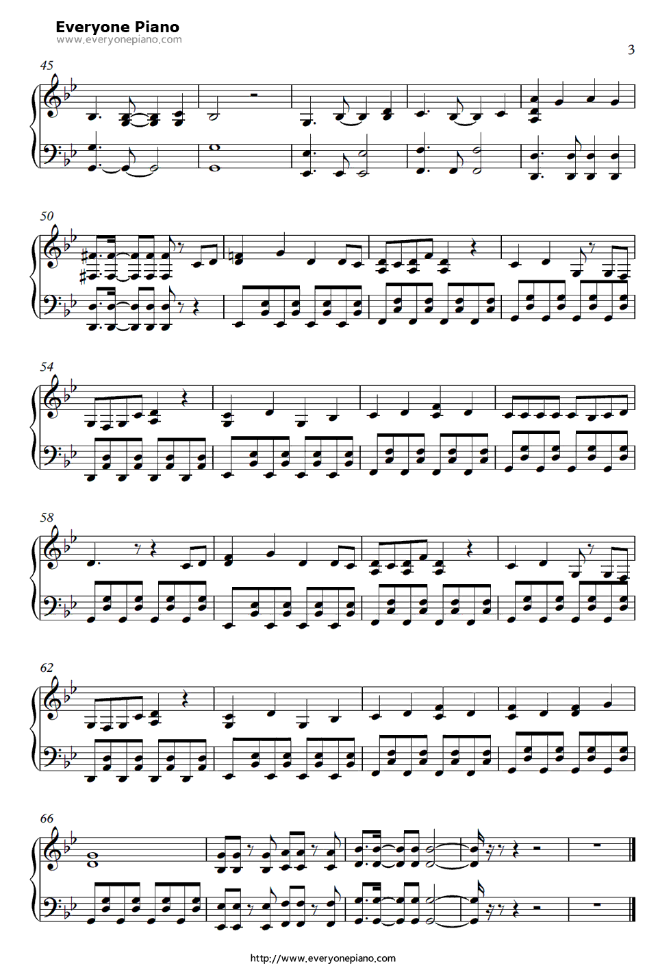 伝心∞アンチェインド钢琴谱_FREE蛇'M