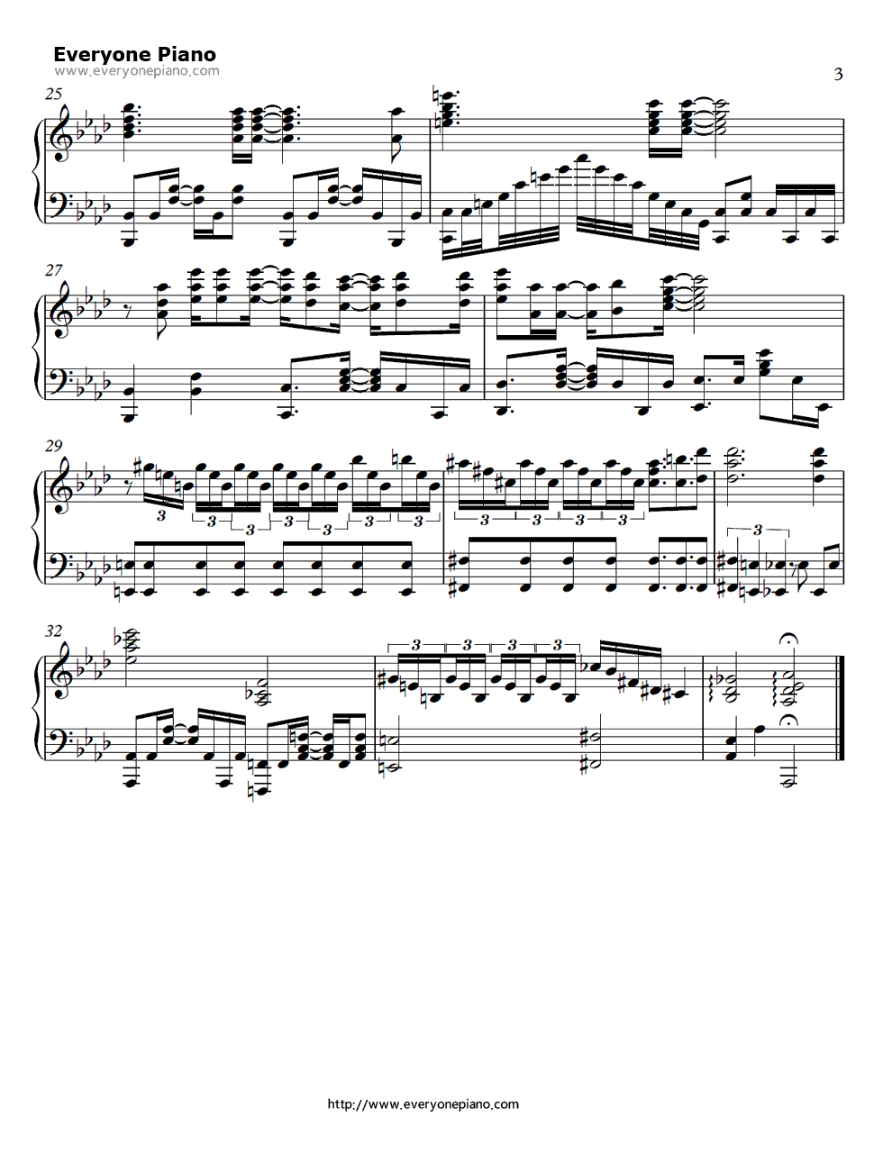 Ideal_White钢琴谱_绫野真白