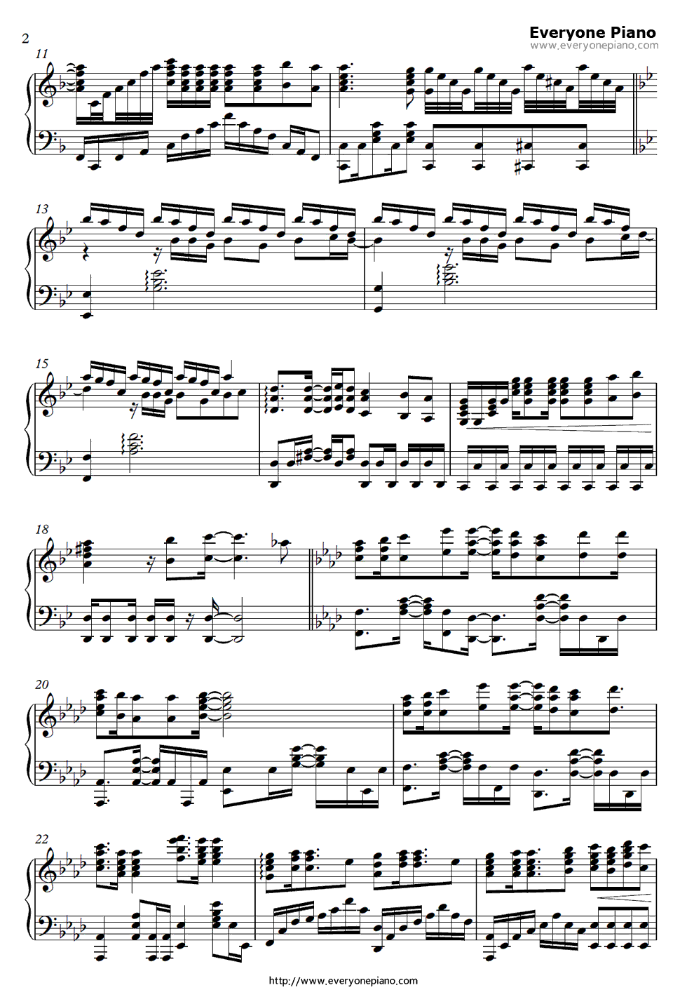 Ideal_White钢琴谱_绫野真白