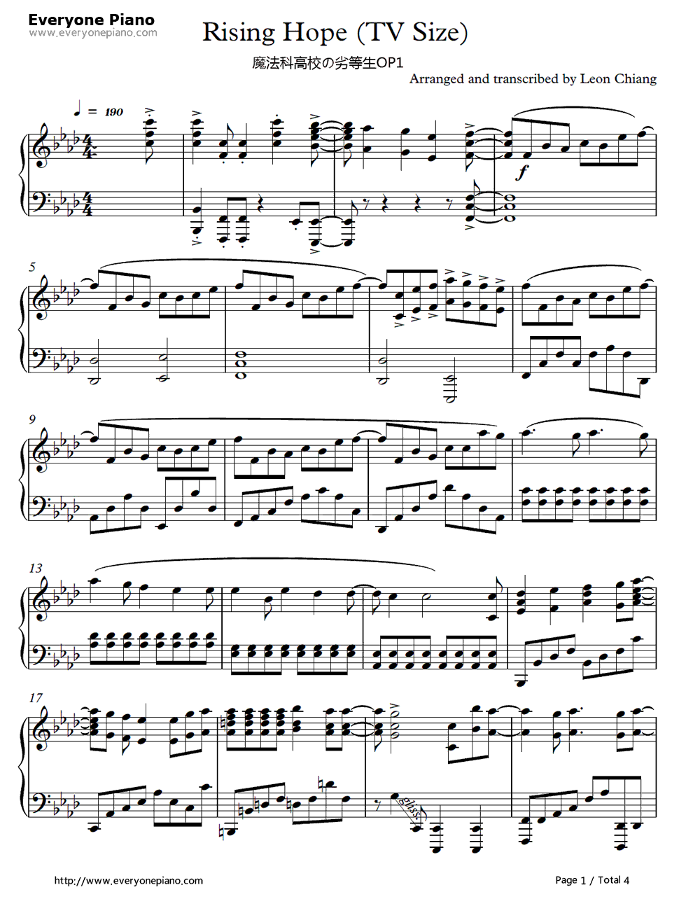 Rising_Hope钢琴谱_LiSA