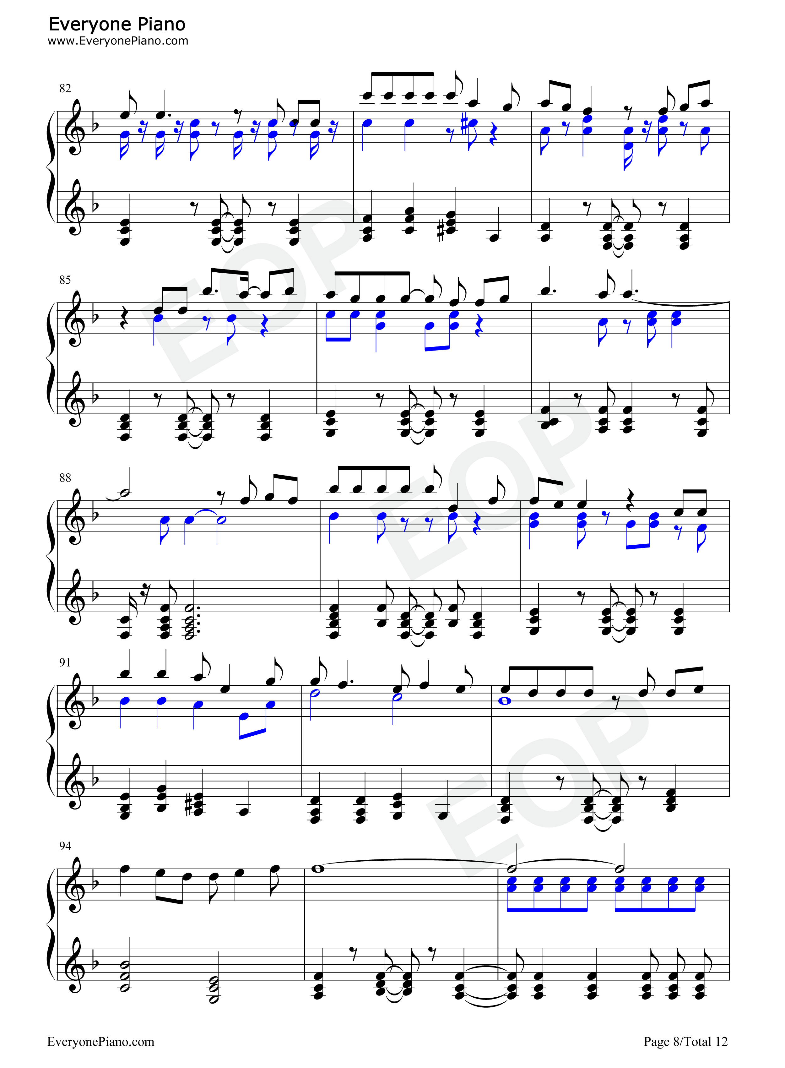 光と影のロマン钢琴谱_宇德敬子