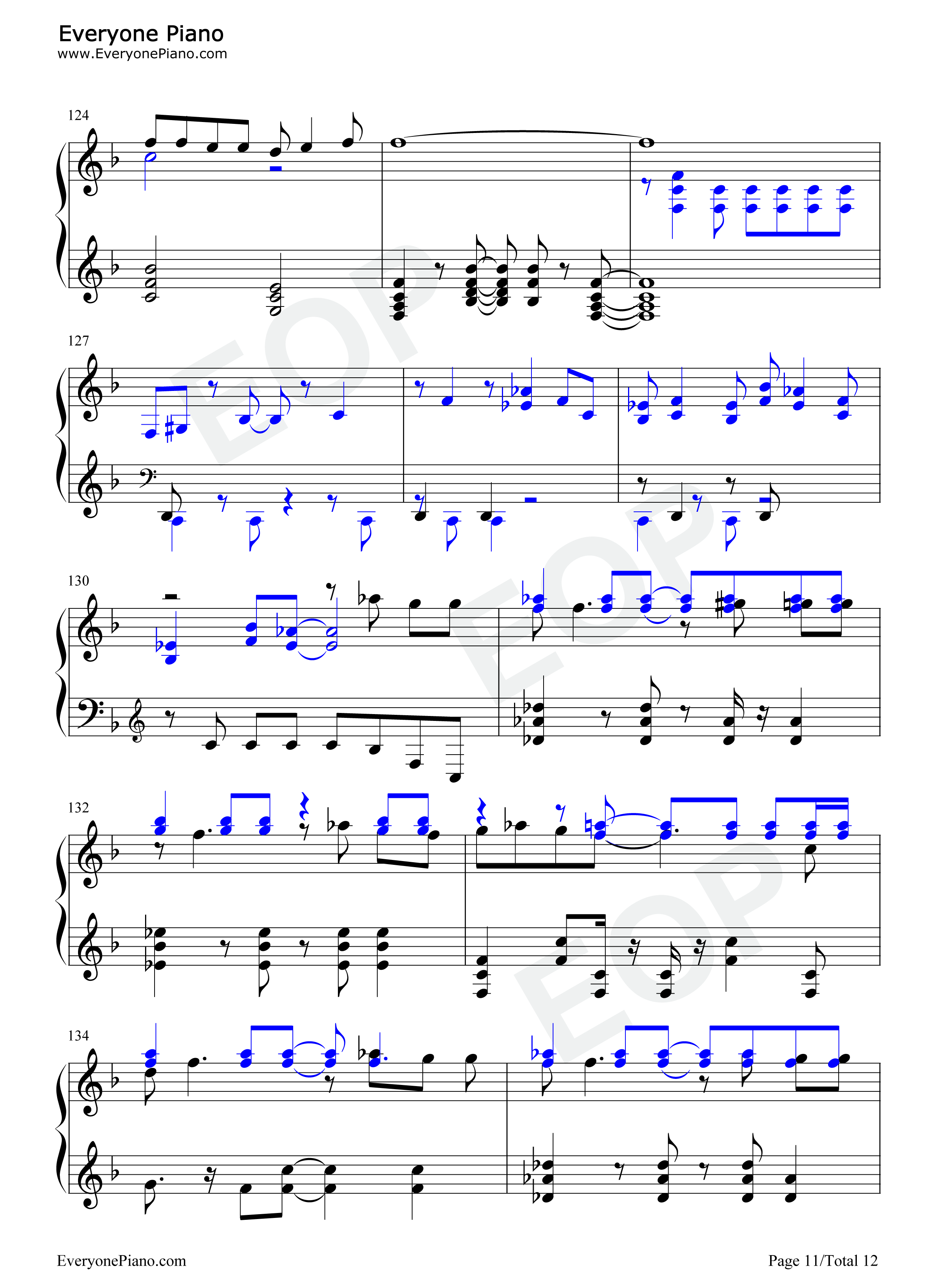 光と影のロマン钢琴谱_宇德敬子