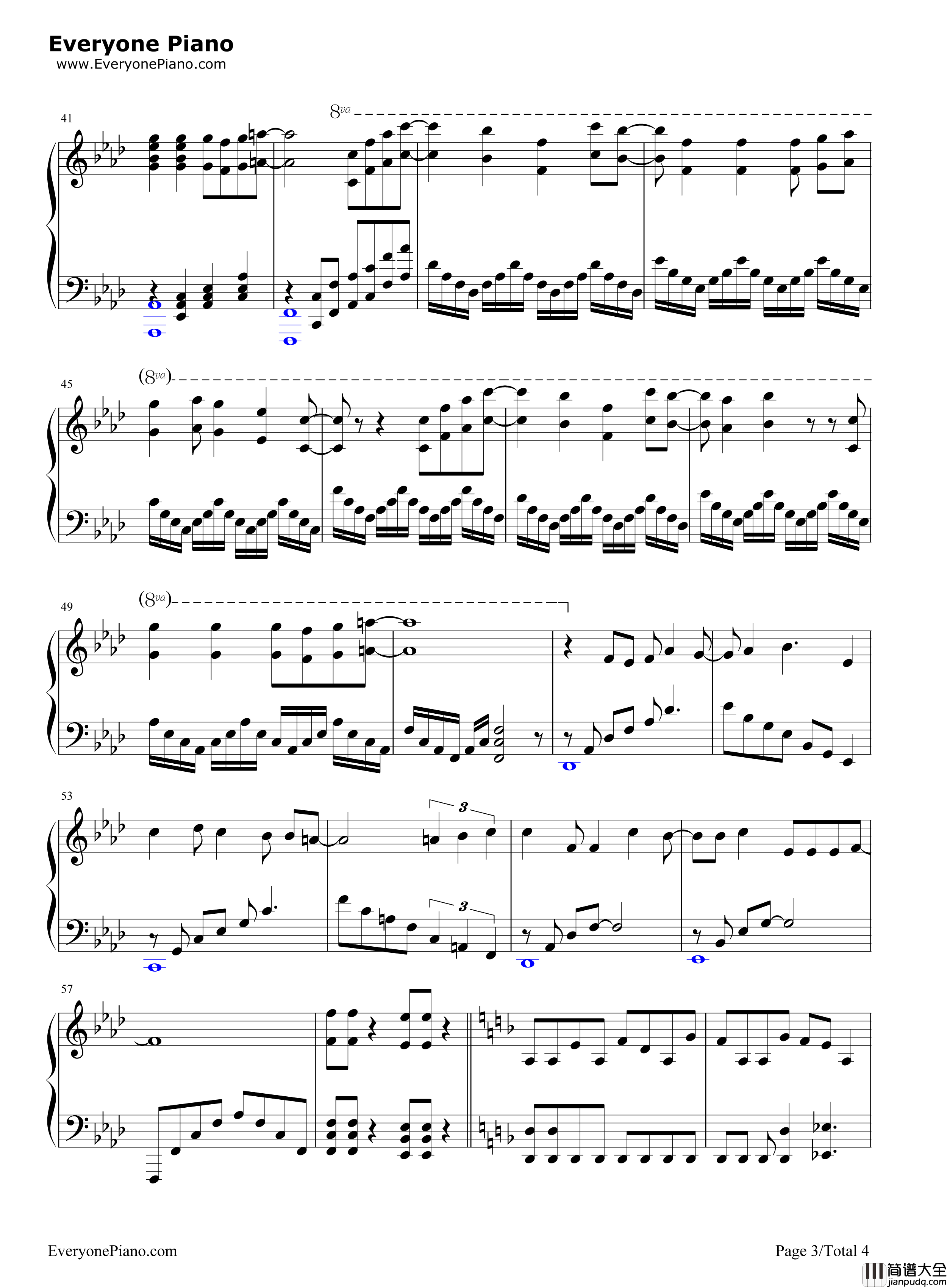 Skyreach钢琴谱_雨宫天