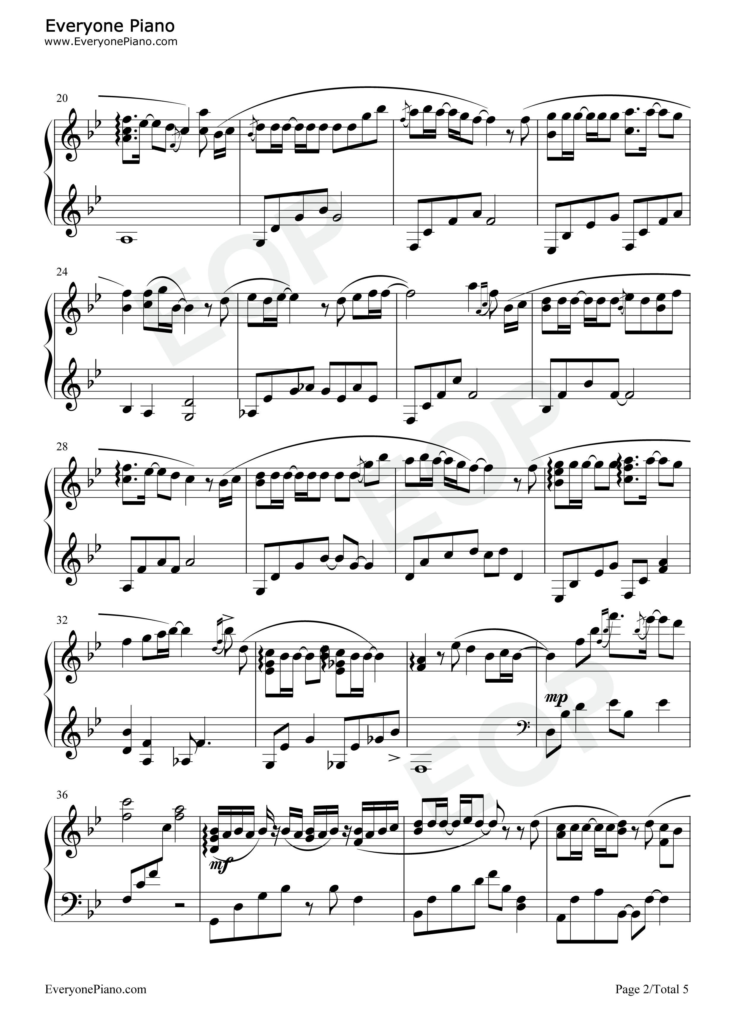 桜の花びらたち钢琴谱_AKB48