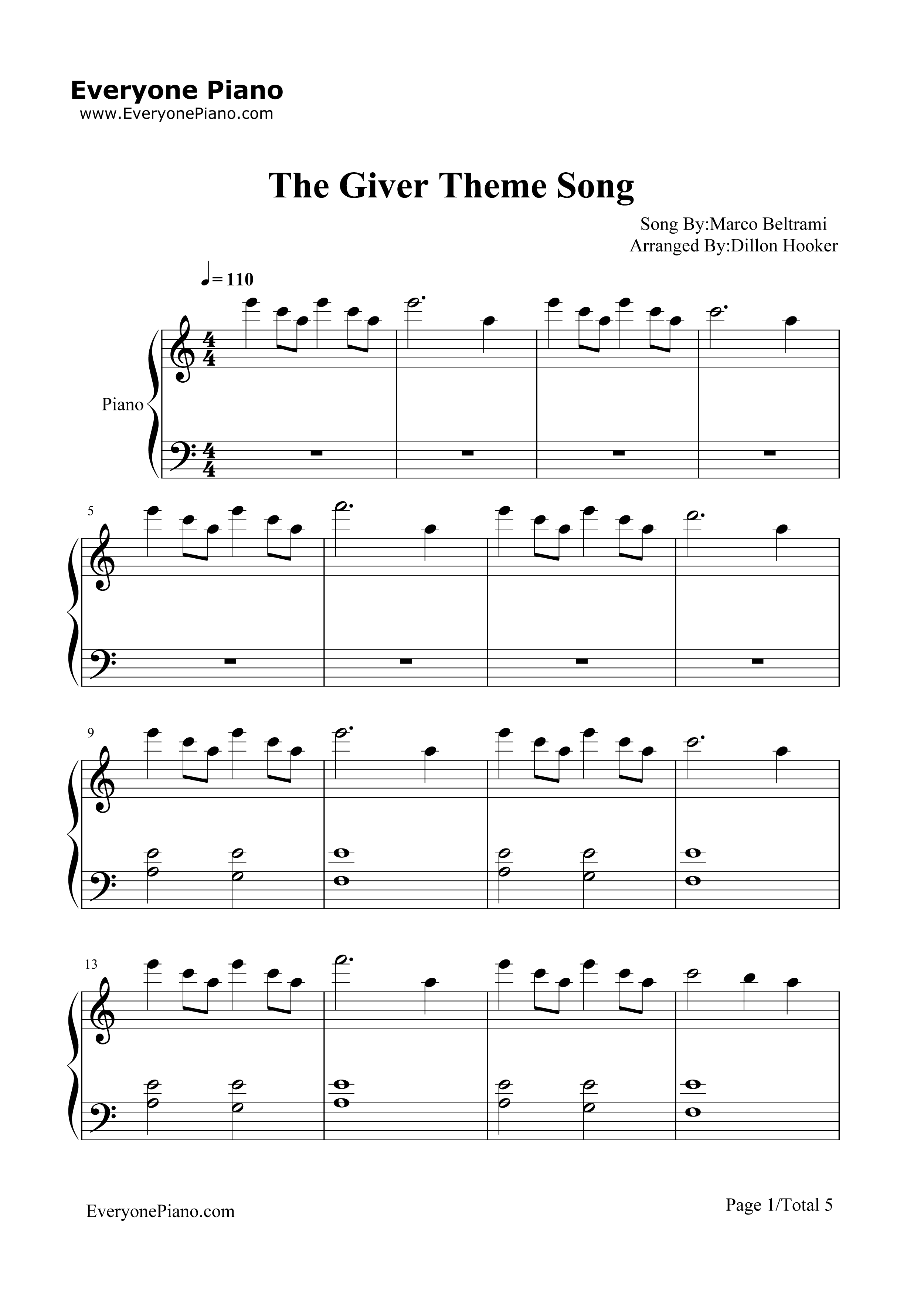 Rosemary's_Song钢琴谱_Rosemary