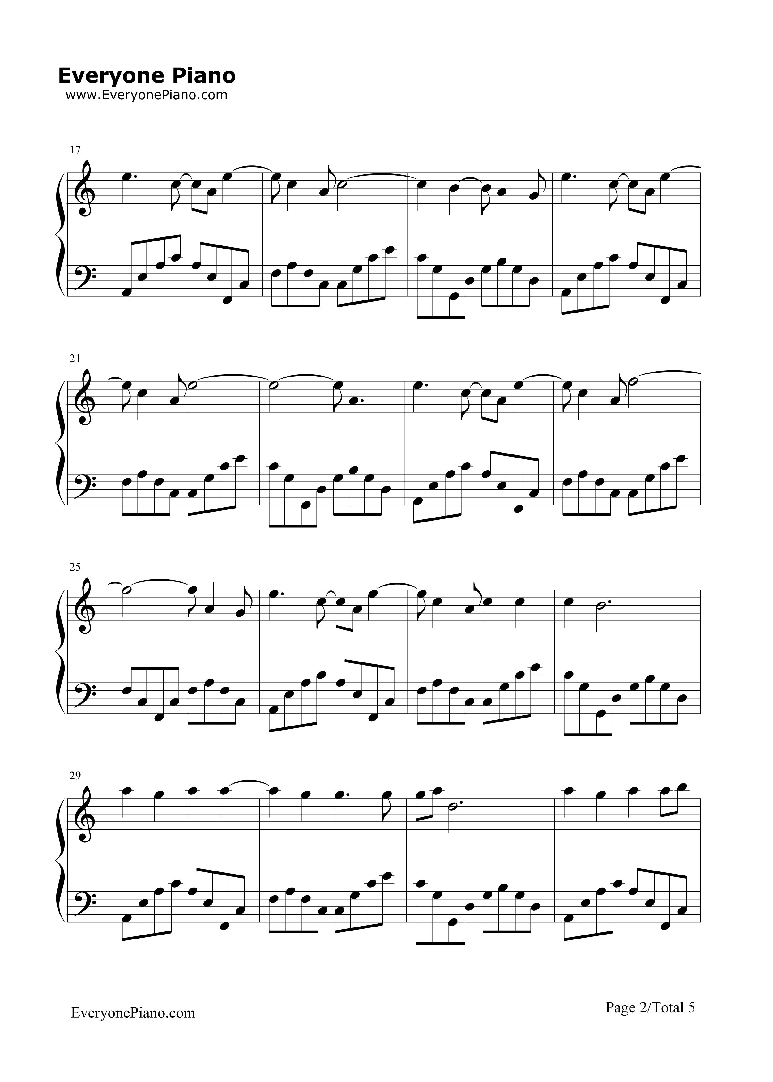 Rosemary's_Song钢琴谱_Rosemary