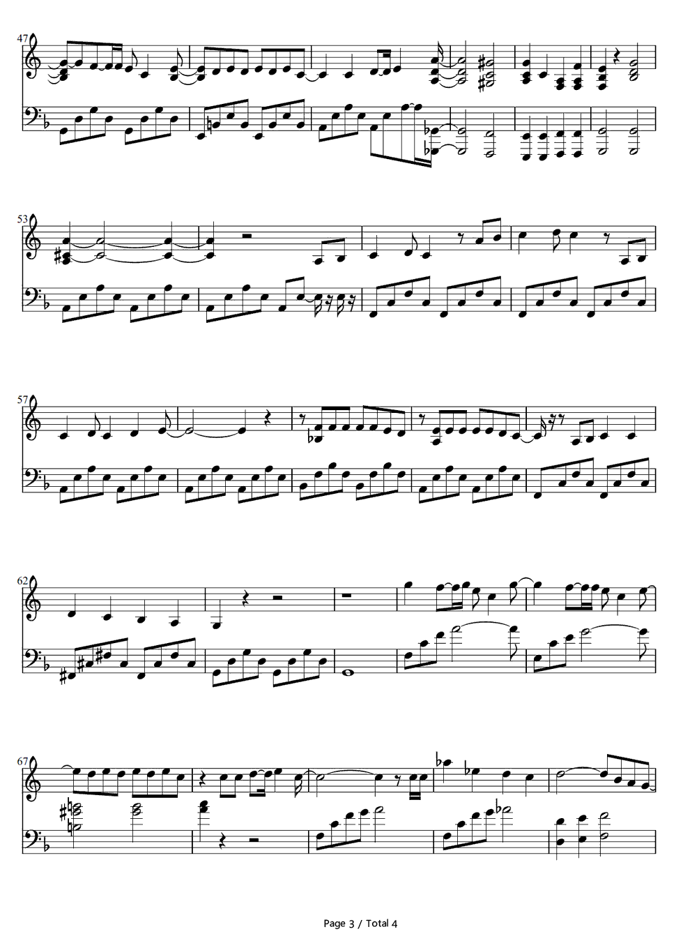 ウィーゴー钢琴谱_北谷洋