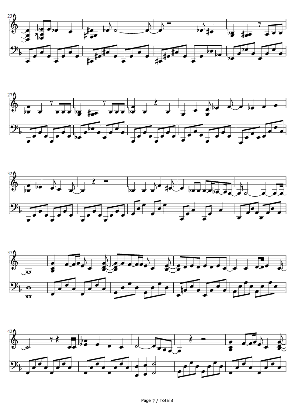 ウィーゴー钢琴谱_北谷洋