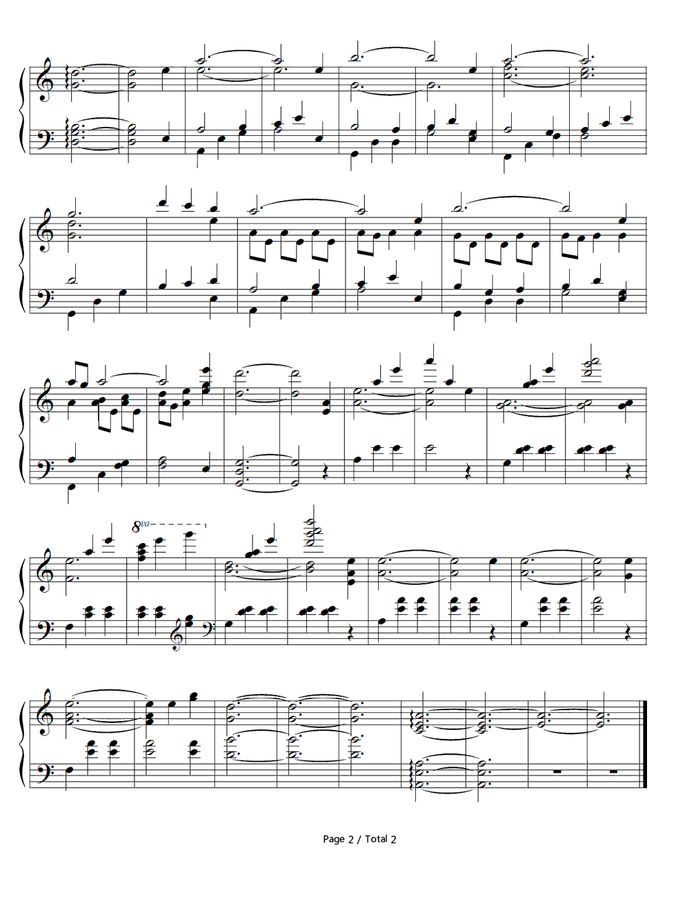 草の茵钢琴谱_增田俊郎