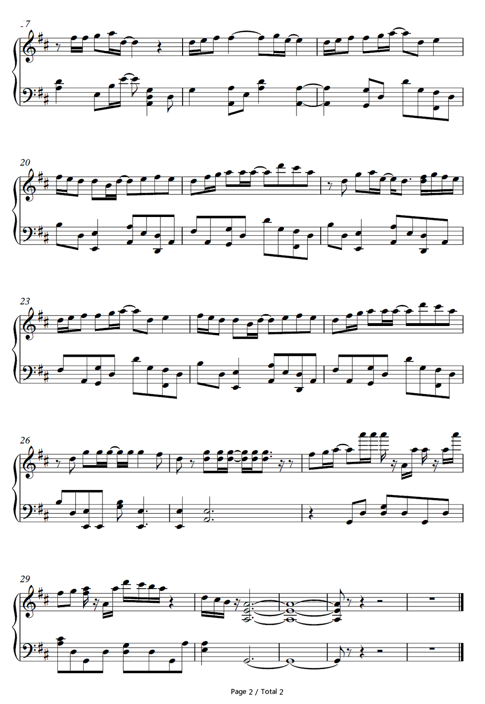 Rainy_Veil钢琴谱_やなぎなぎ