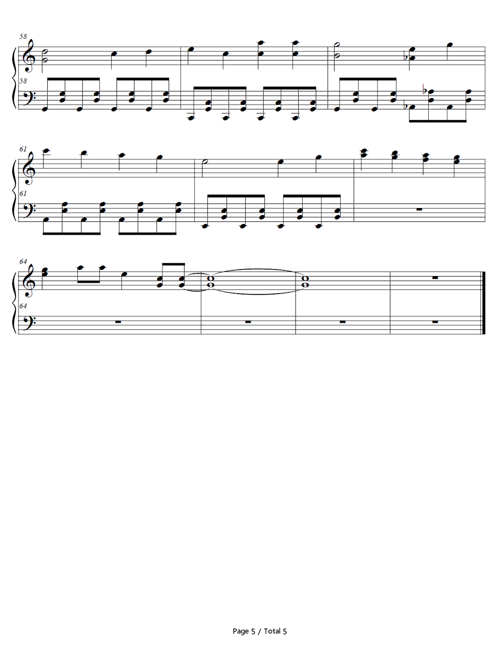 指望远镜钢琴谱_乃木坂46