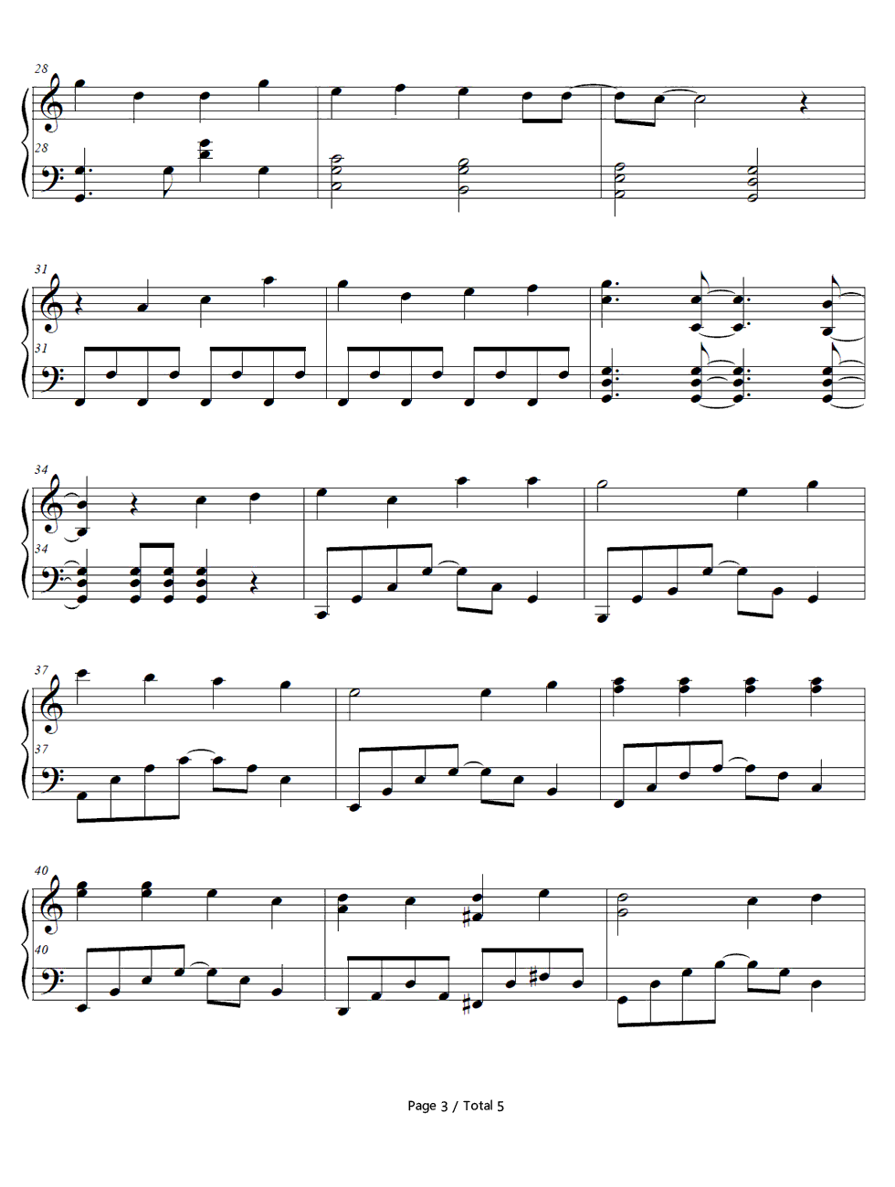 指望远镜钢琴谱_乃木坂46