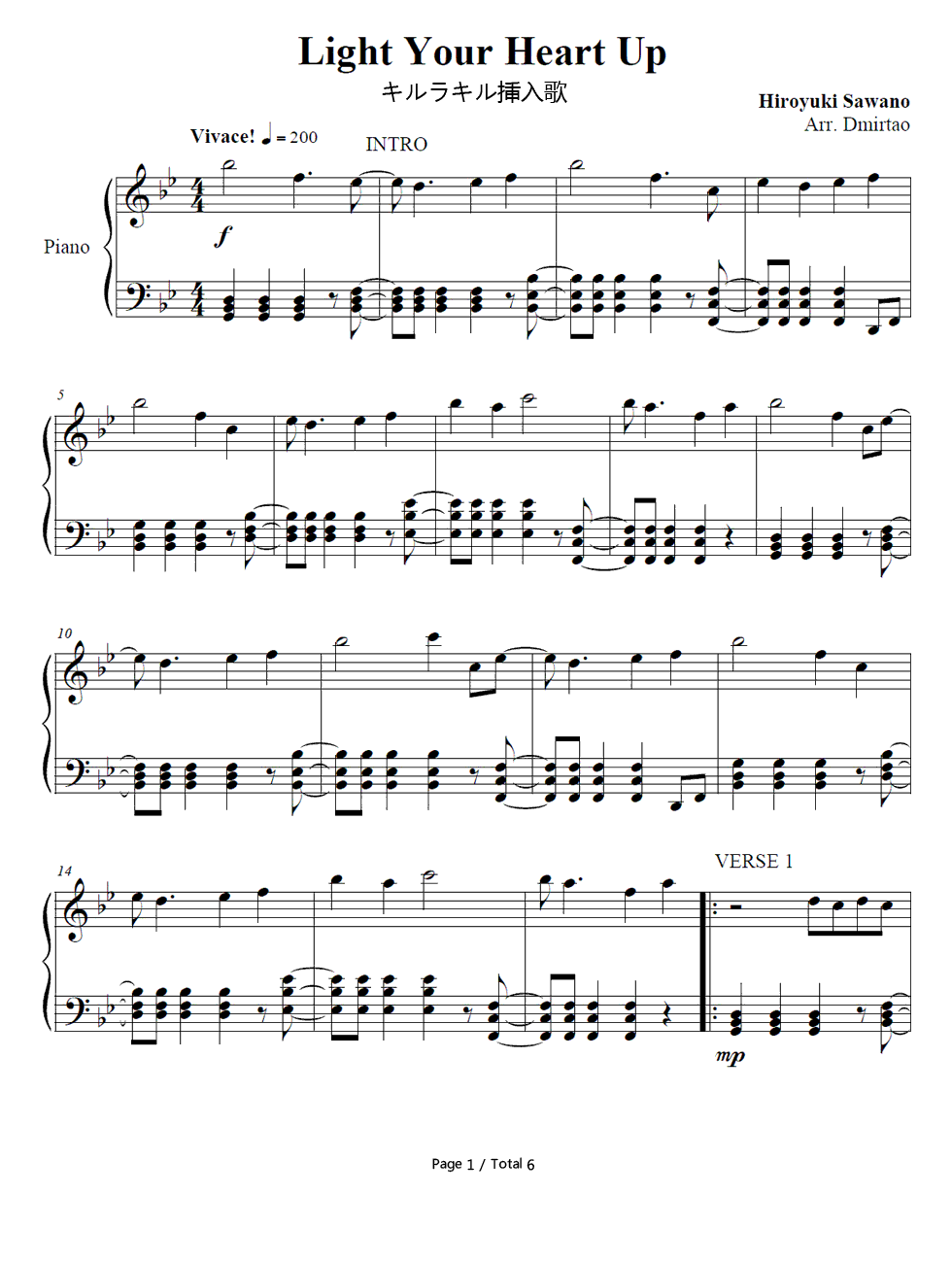 Light_your_heart_up钢琴谱_AIMEE_BLACKSCHLEGER