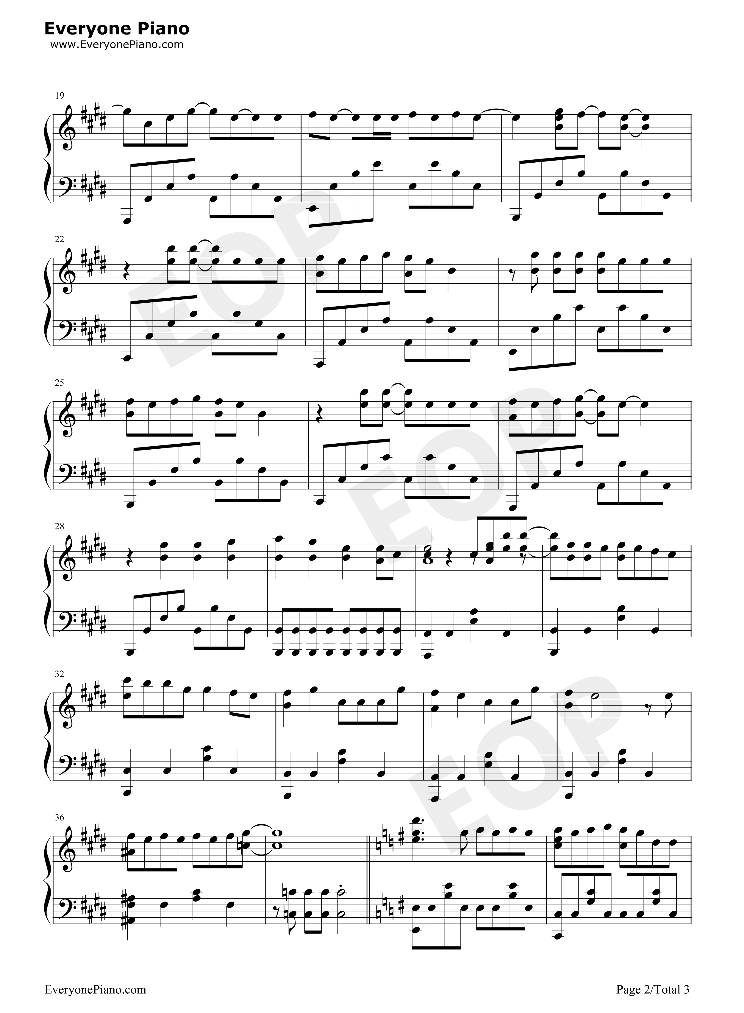 chAngE钢琴谱_miwa