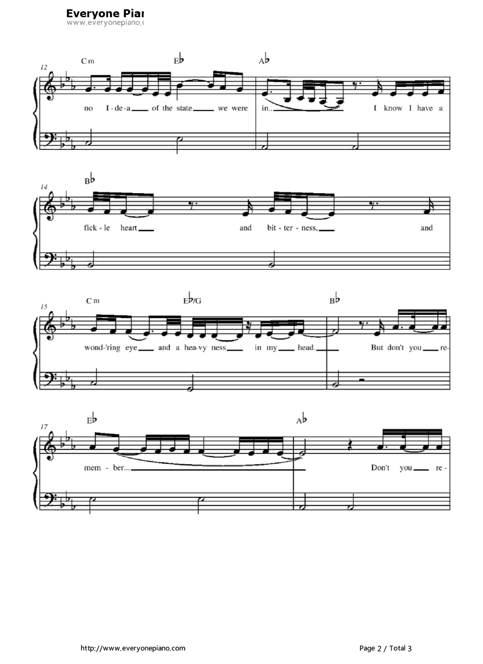 Don't_You_Remember钢琴谱_Adele