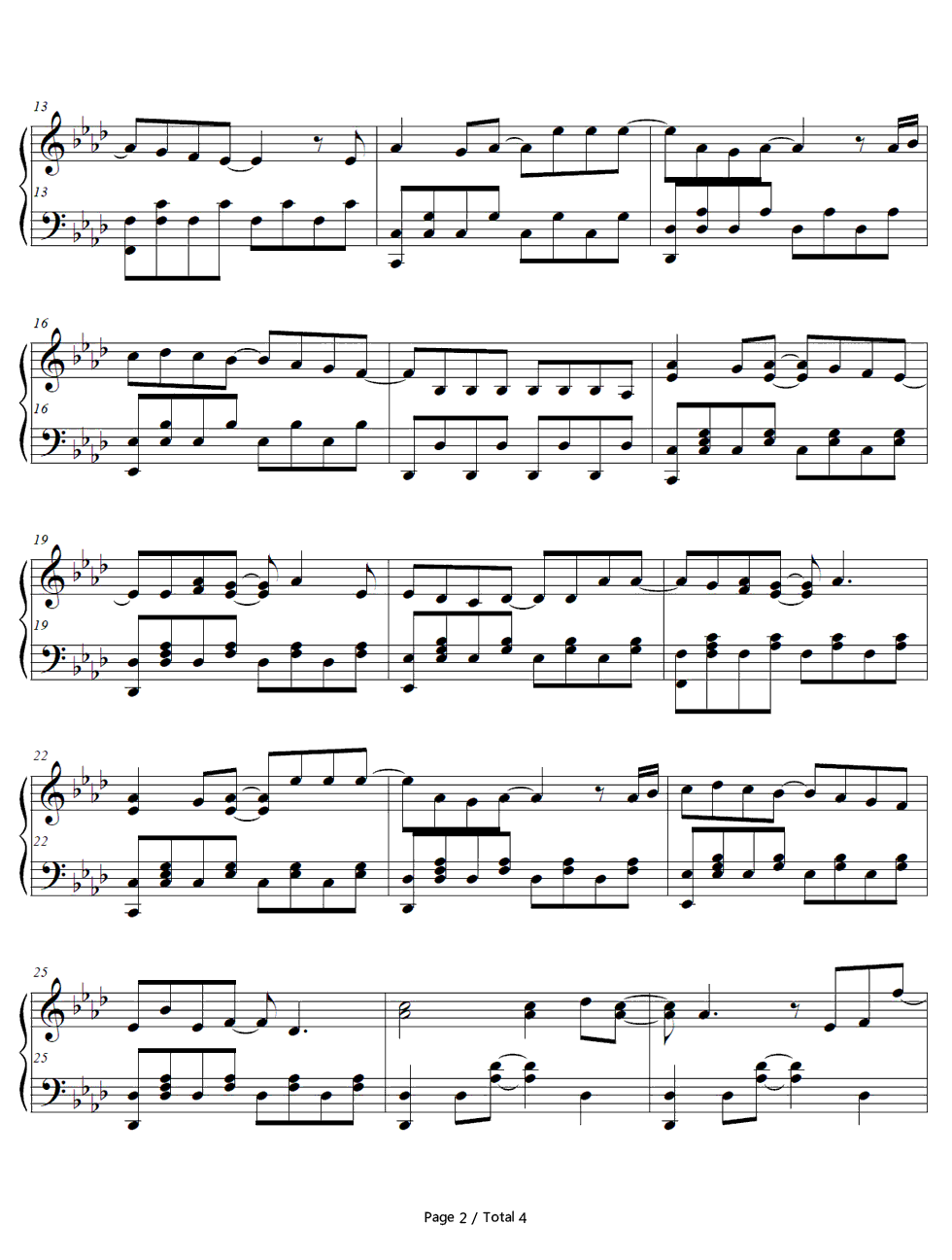 Ah_Yeah钢琴谱_无限开关