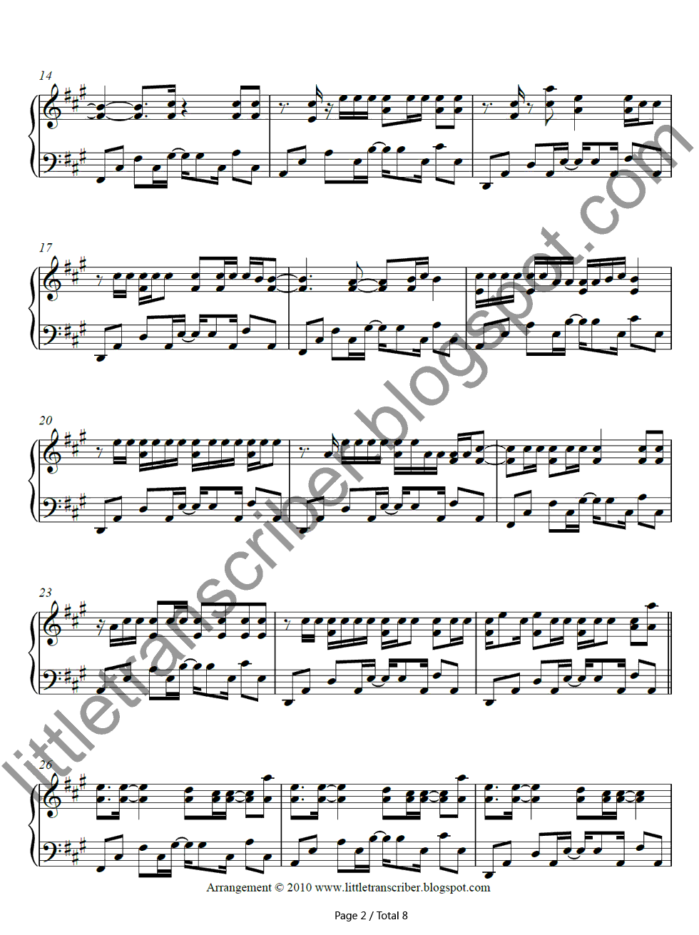 Whats_My_Name钢琴谱_Rihanna_ft._Drake