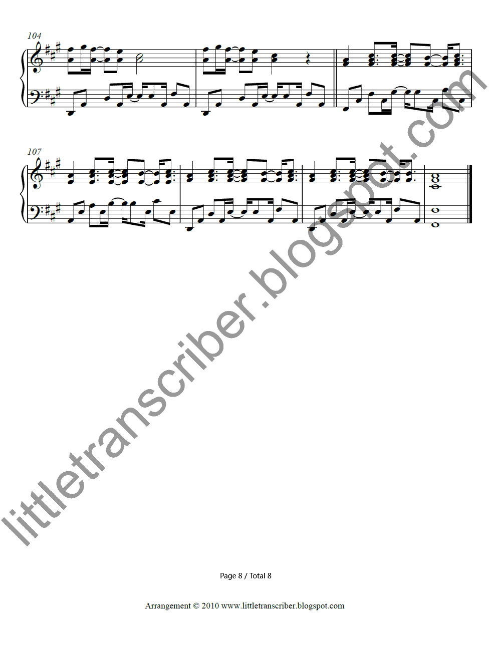 Whats_My_Name钢琴谱_Rihanna_ft._Drake