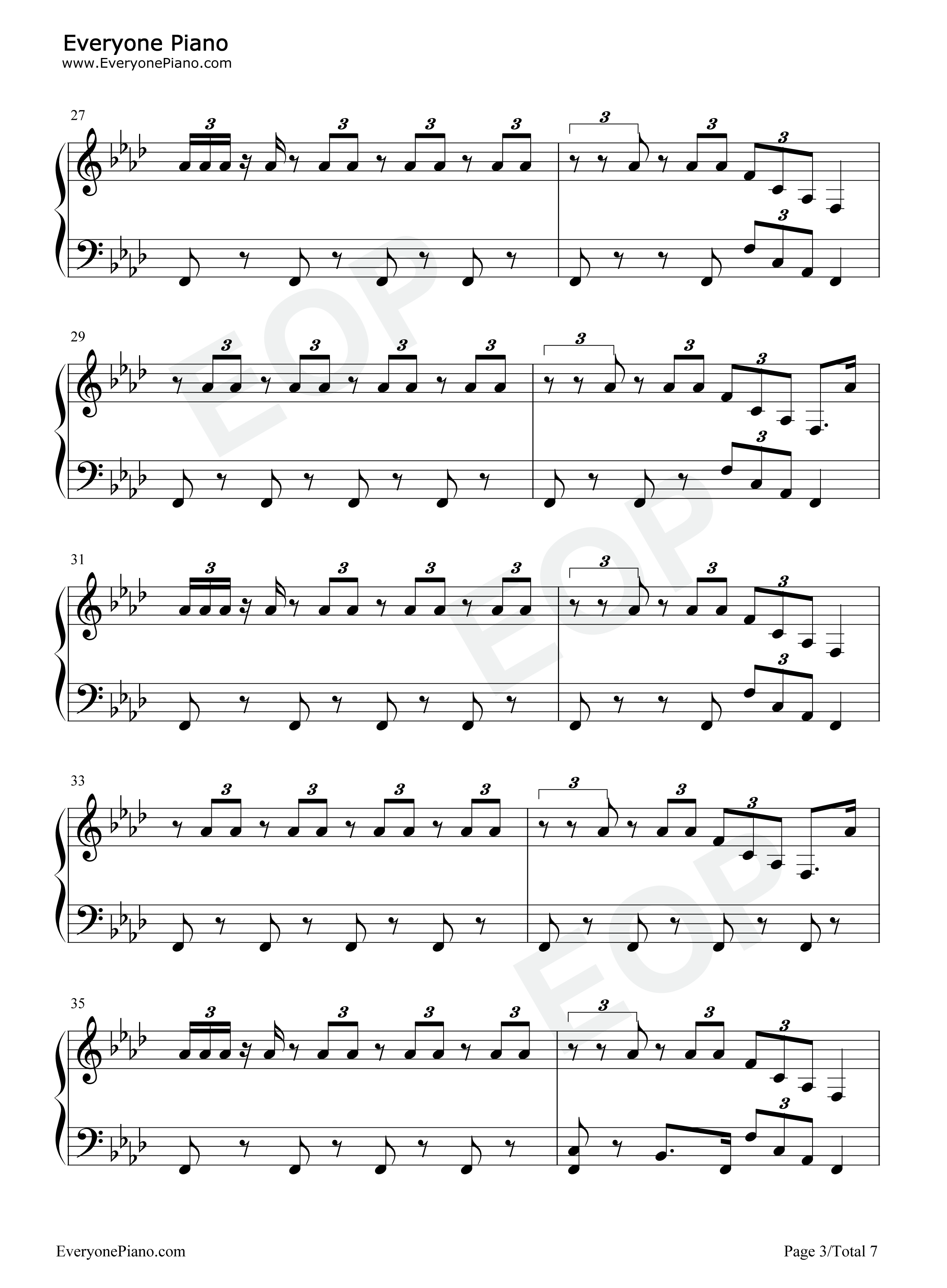 Shot_Me_Down钢琴谱_David_Guetta_&_Skylar_Grey