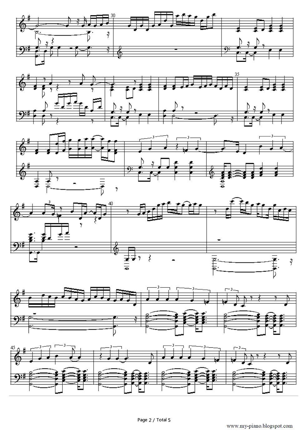 Baywatch_Theme钢琴谱_Baywatch