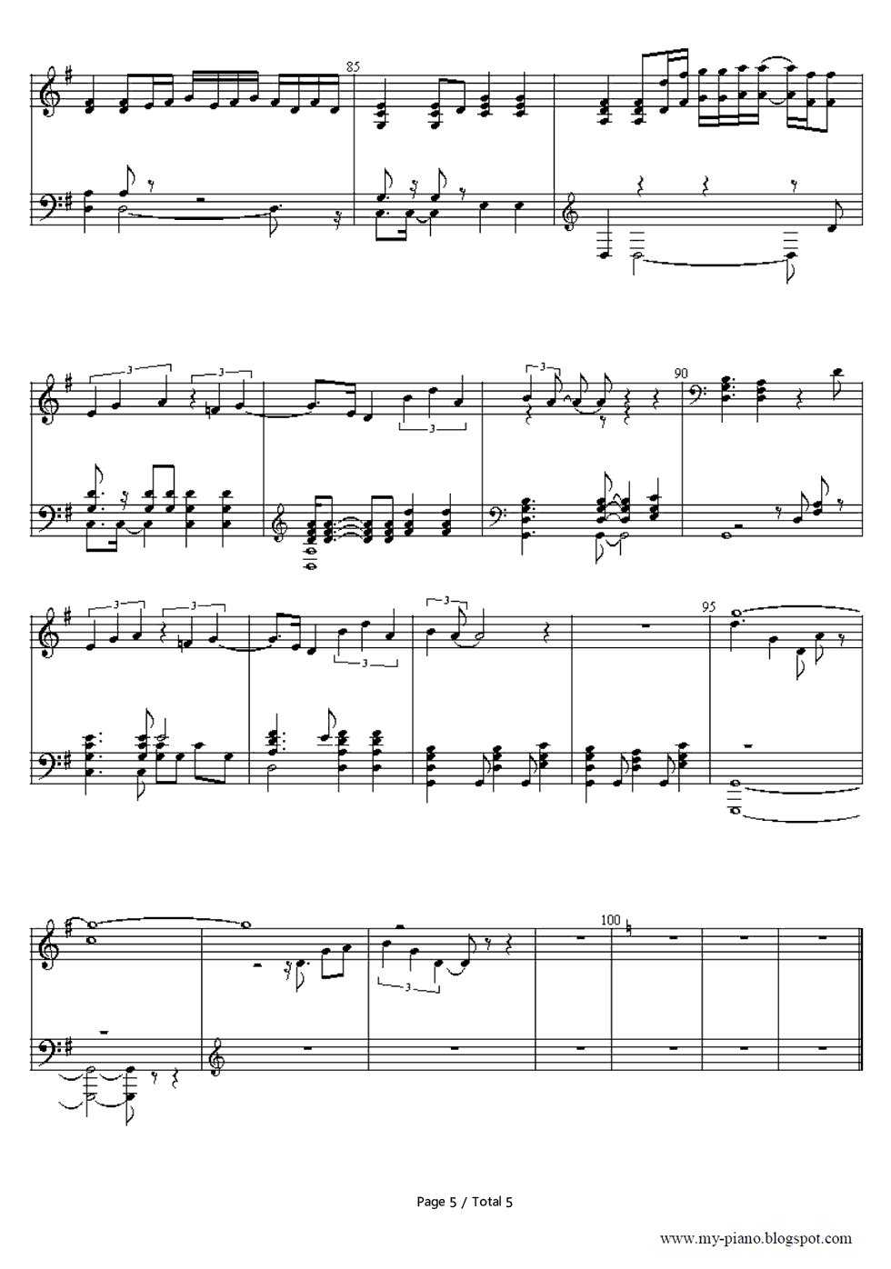 Baywatch_Theme钢琴谱_Baywatch