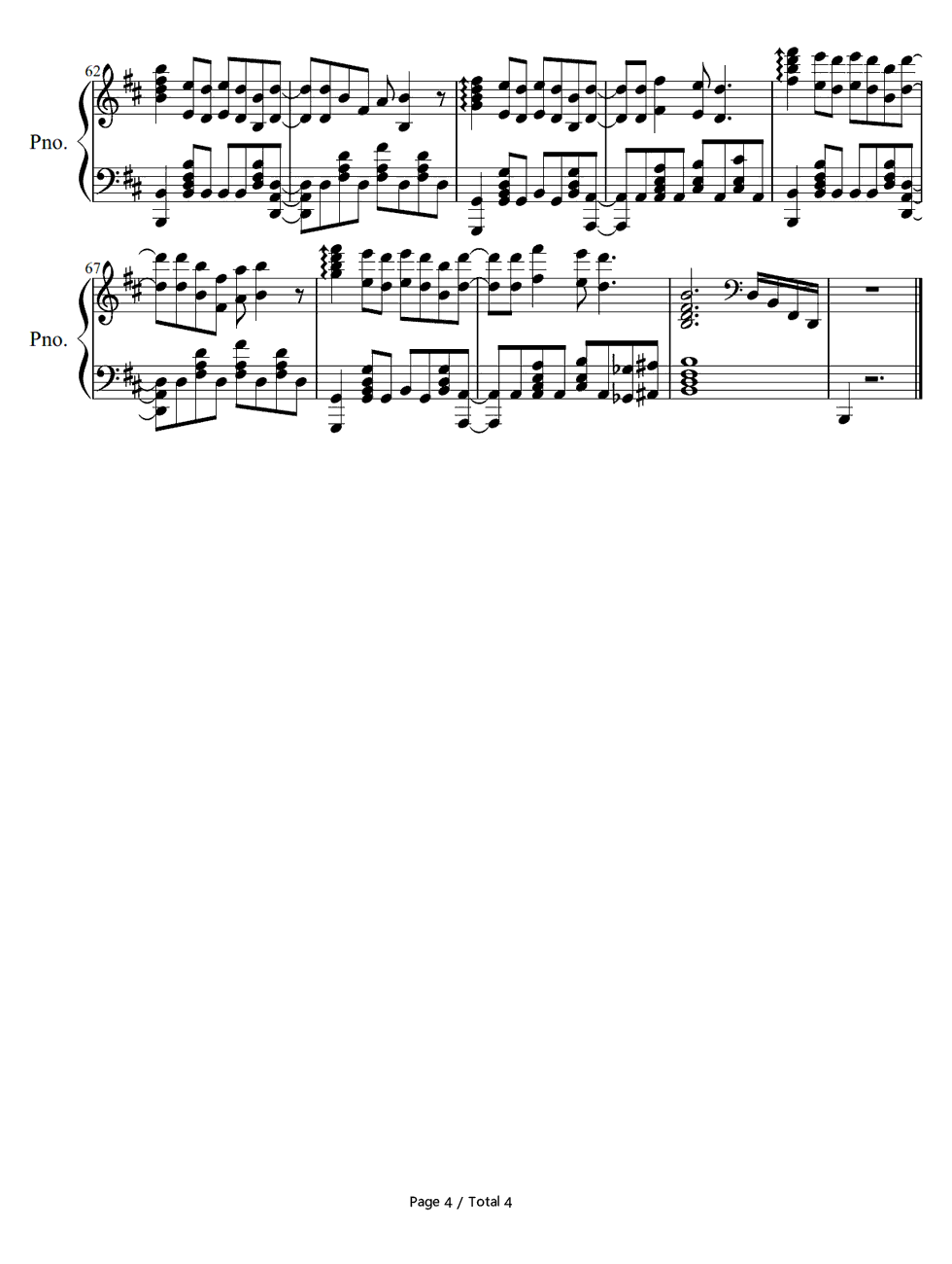 Punky_Funky_Love钢琴谱_GRANRODEO