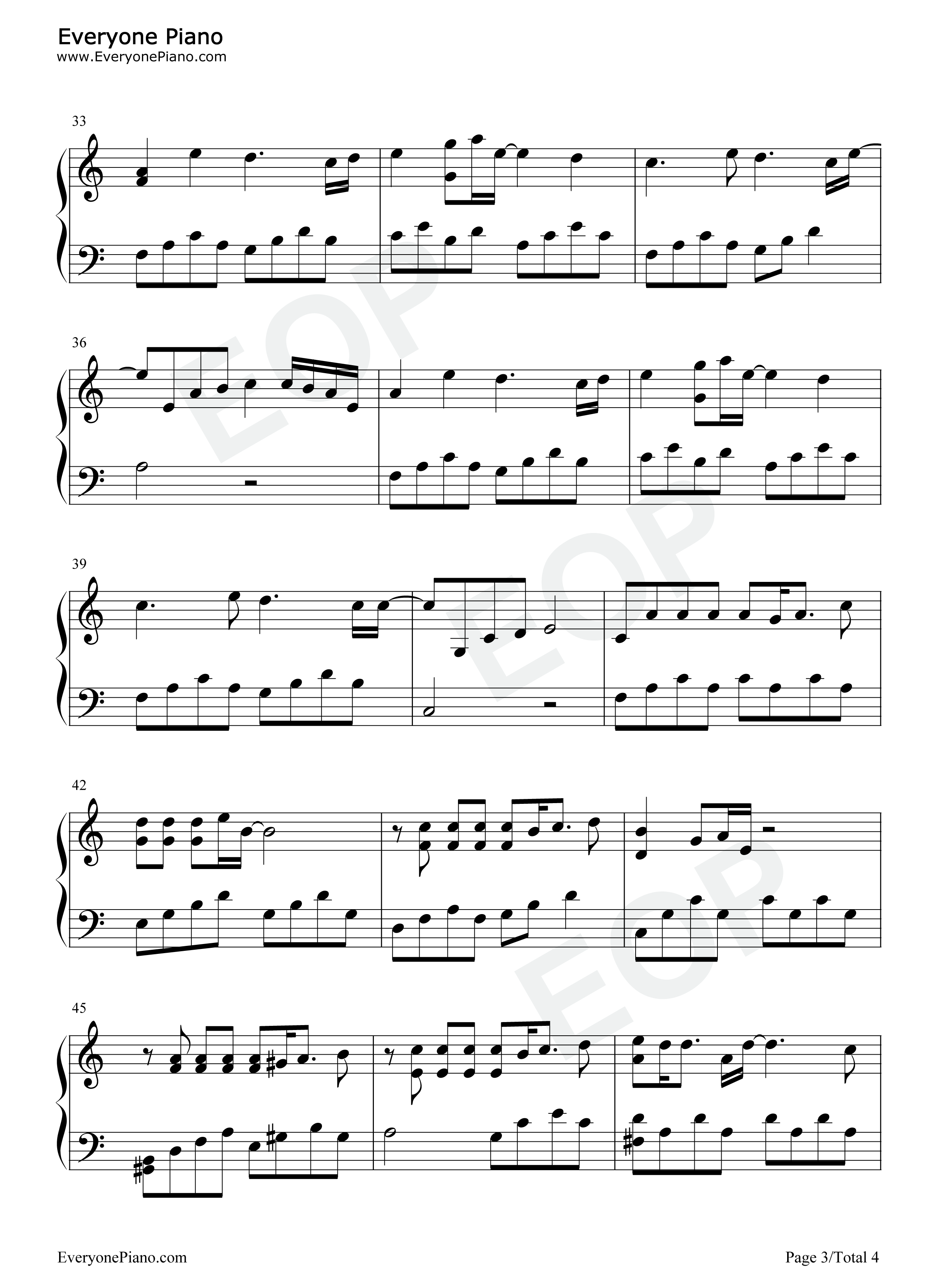 はじまりの呗钢琴谱_ALcot