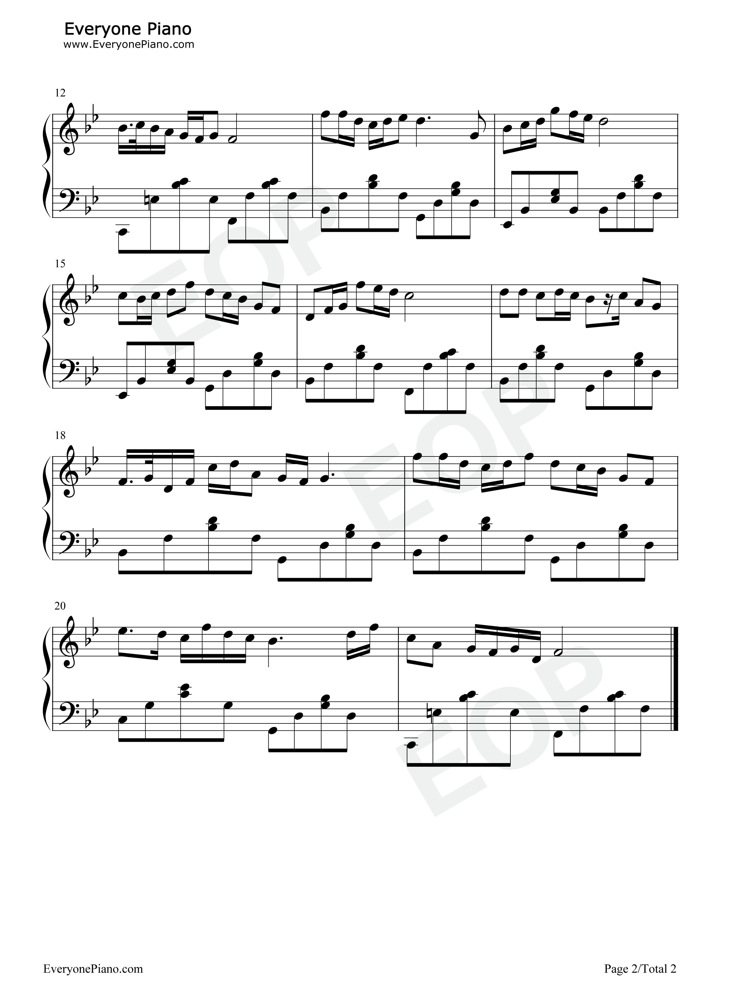 红梅赞钢琴谱_阎肃