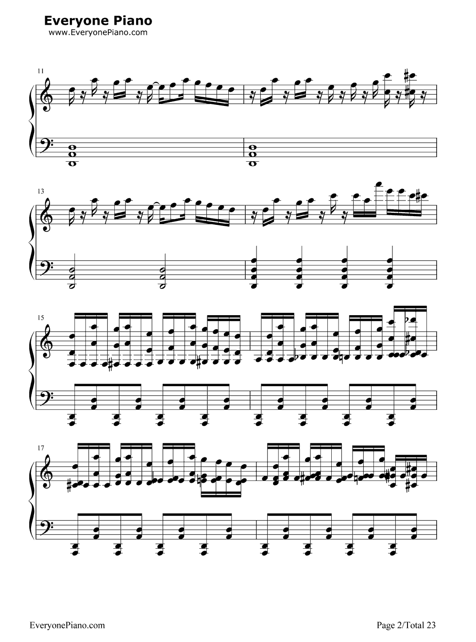 Night_of_Nights钢琴谱_东方Project