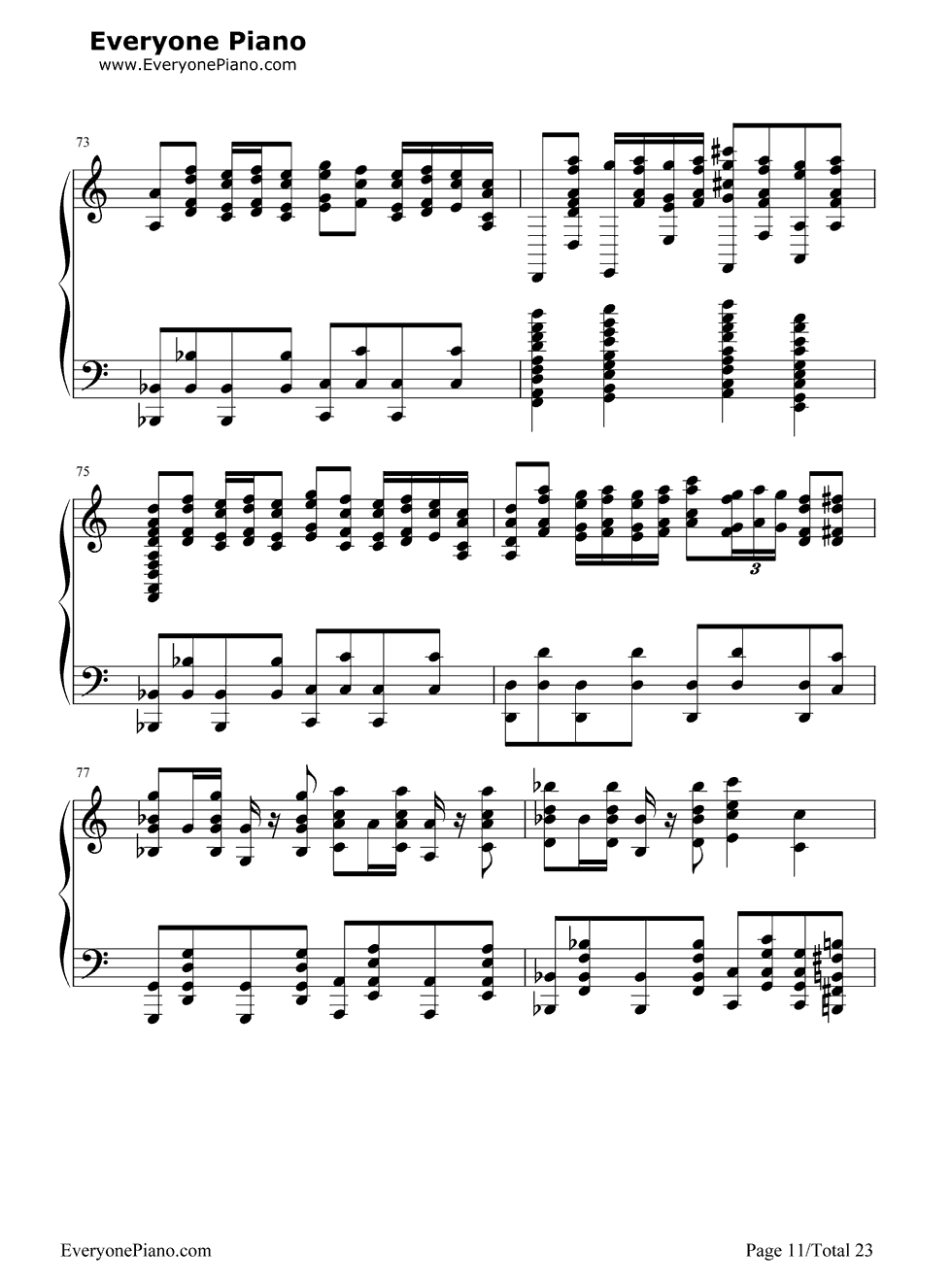 Night_of_Nights钢琴谱_东方Project