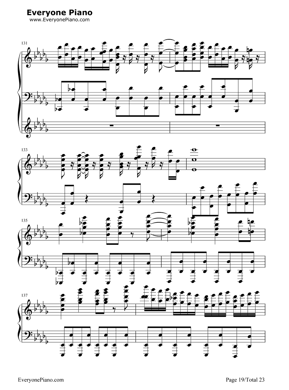 Night_of_Nights钢琴谱_东方Project