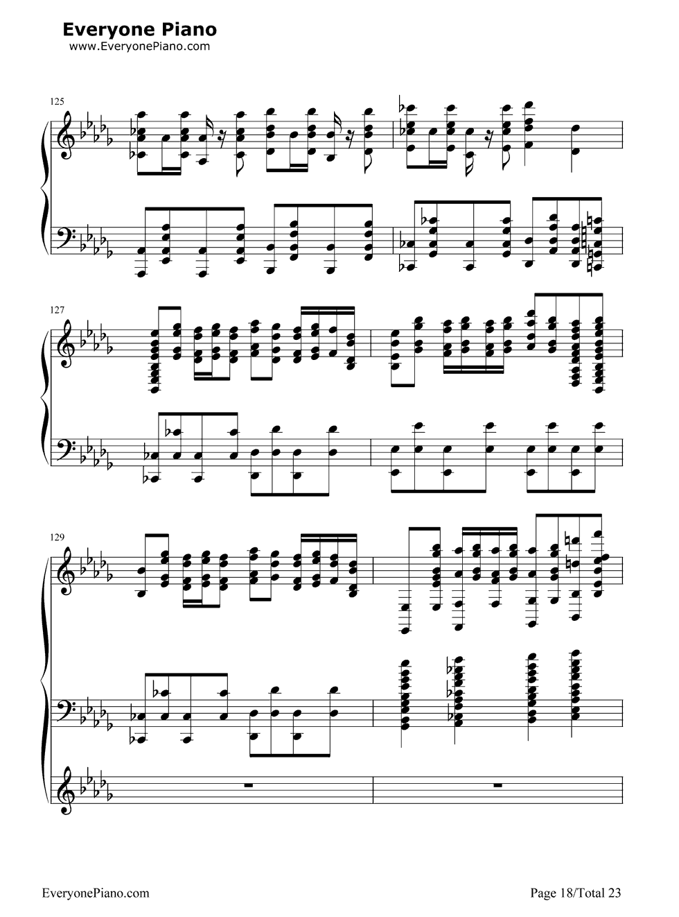 Night_of_Nights钢琴谱_东方Project