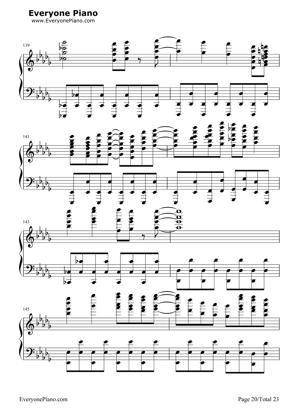 Night_of_Nights钢琴谱_东方Project