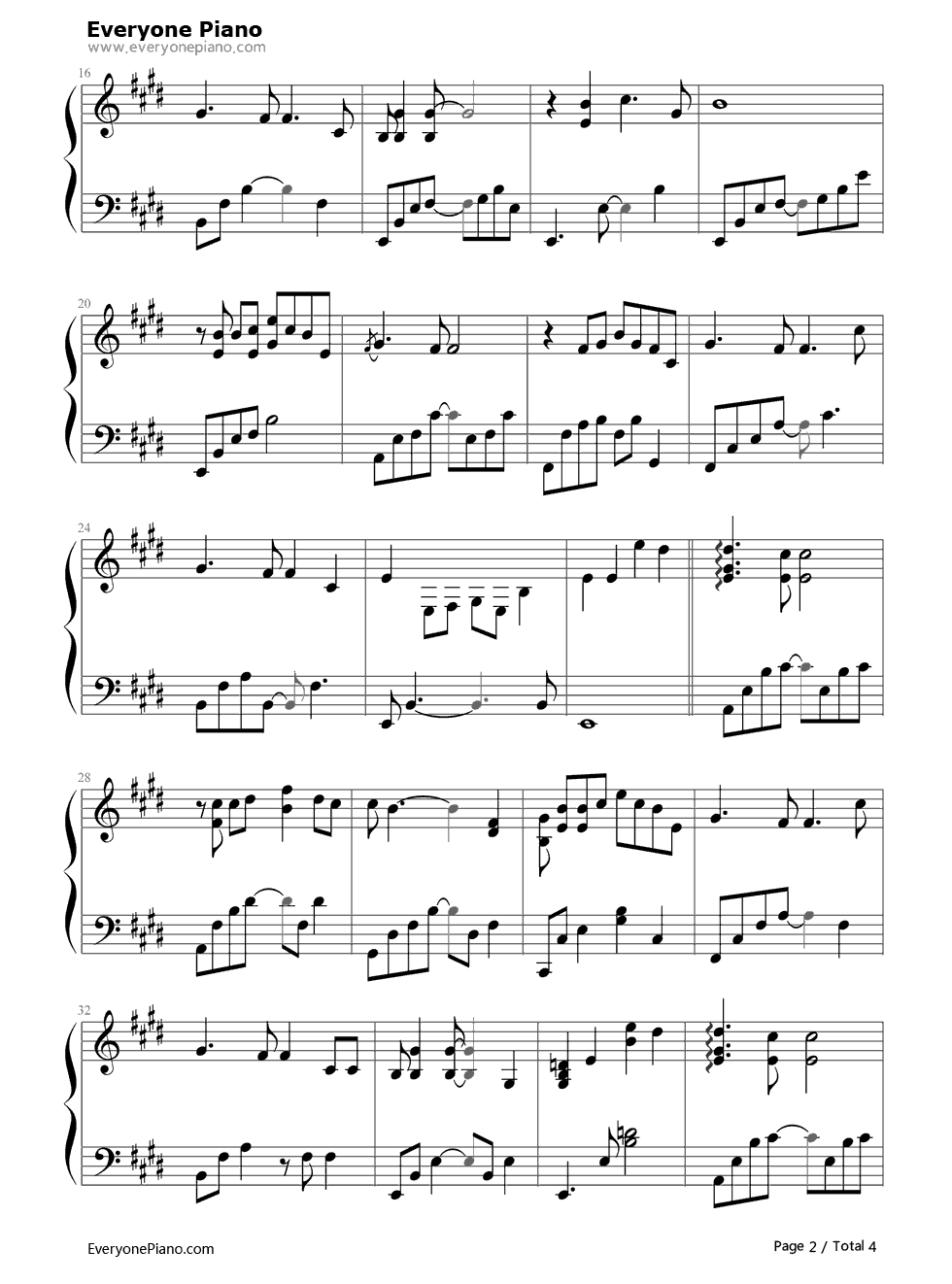 回家的路钢琴谱_刘德华