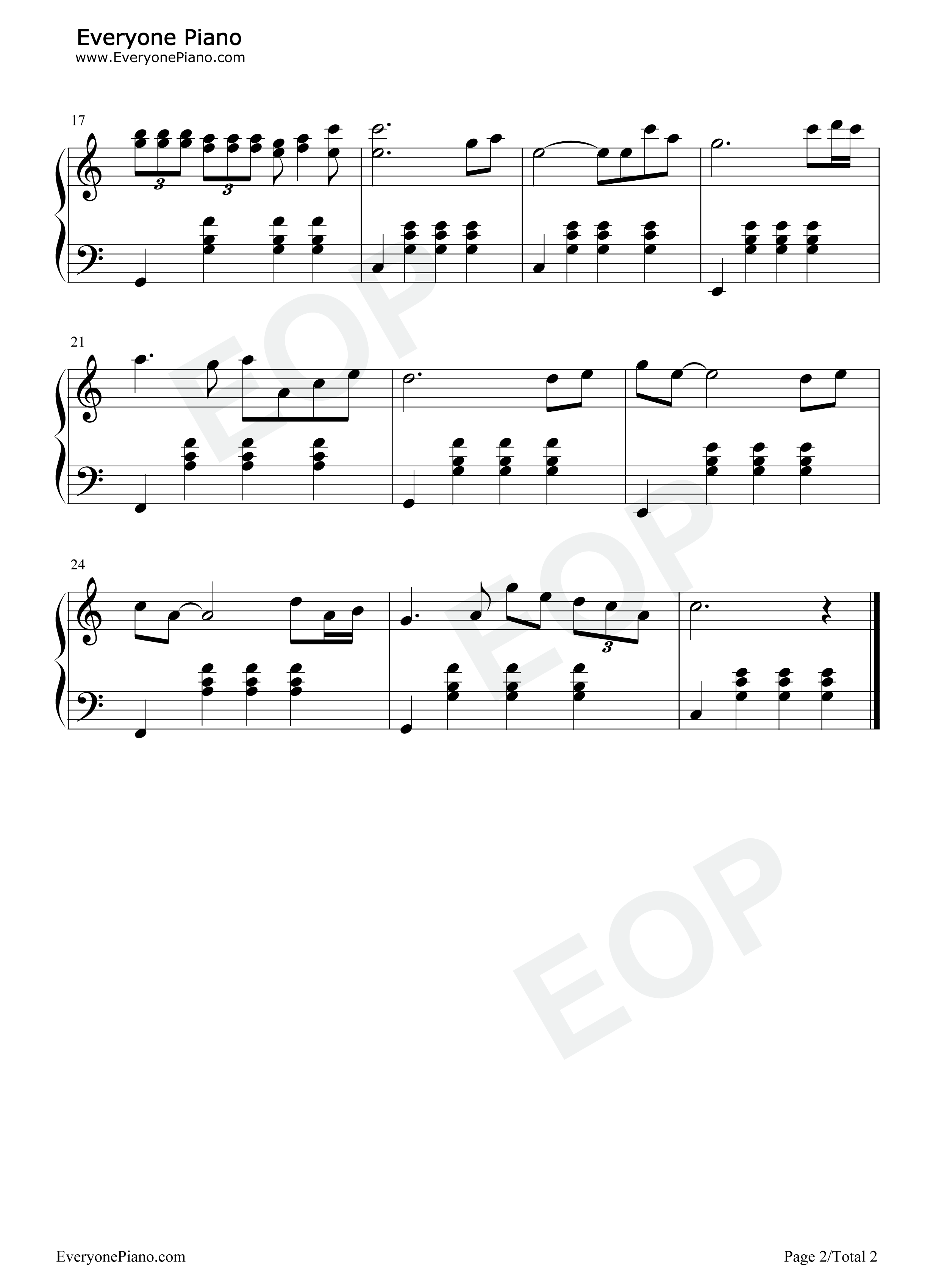 云河钢琴谱_甄妮