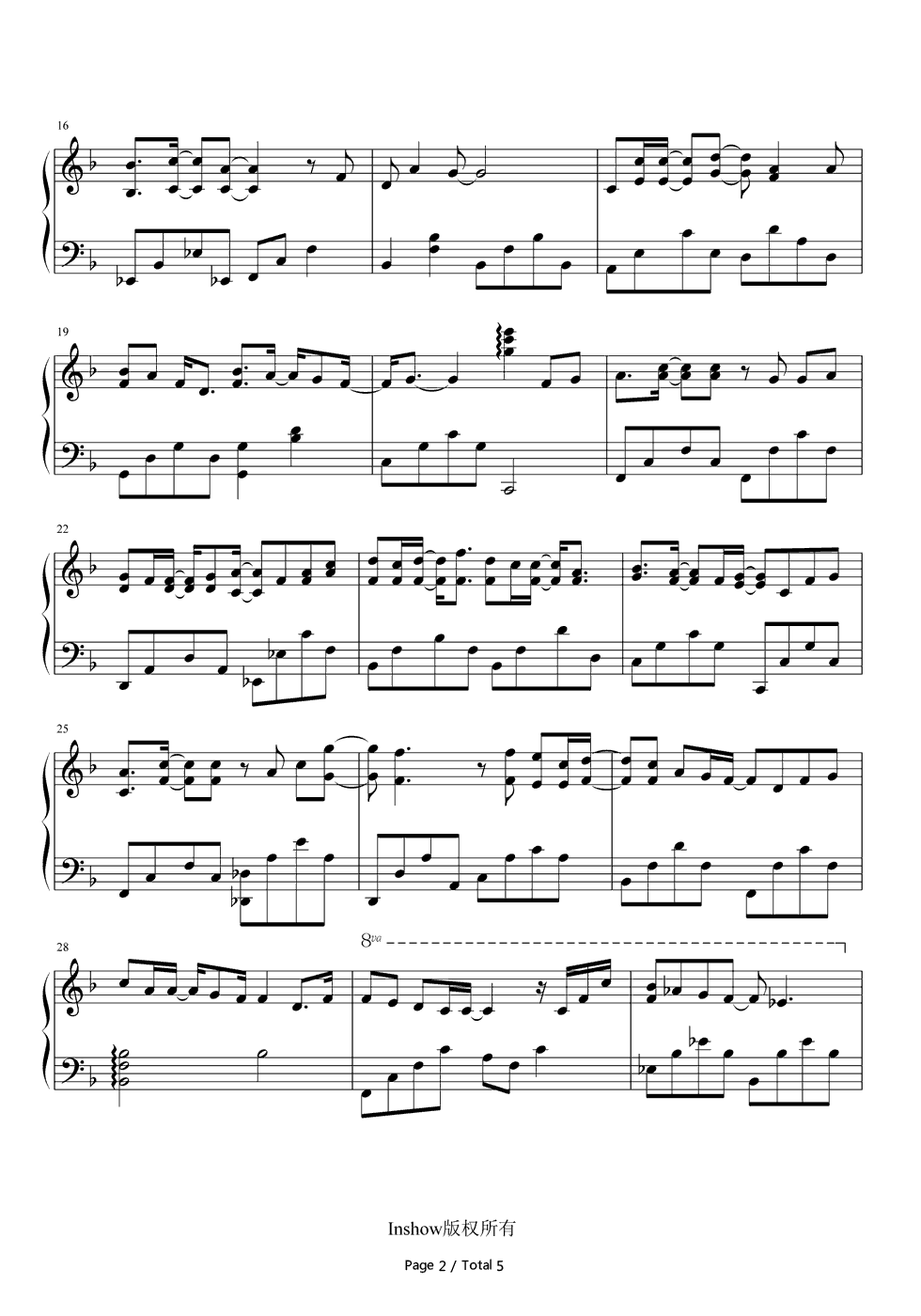 心如玄铁钢琴谱_李易峰