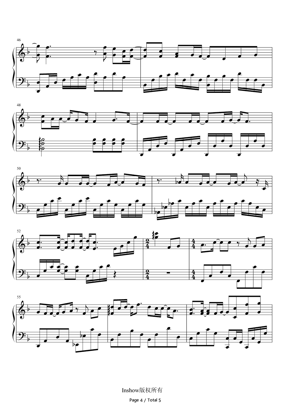 心如玄铁钢琴谱_李易峰