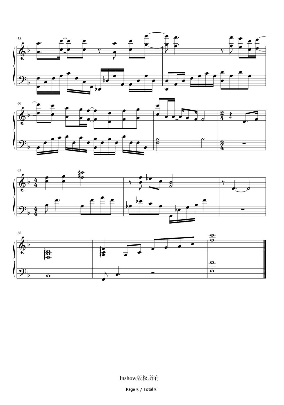 心如玄铁钢琴谱_李易峰