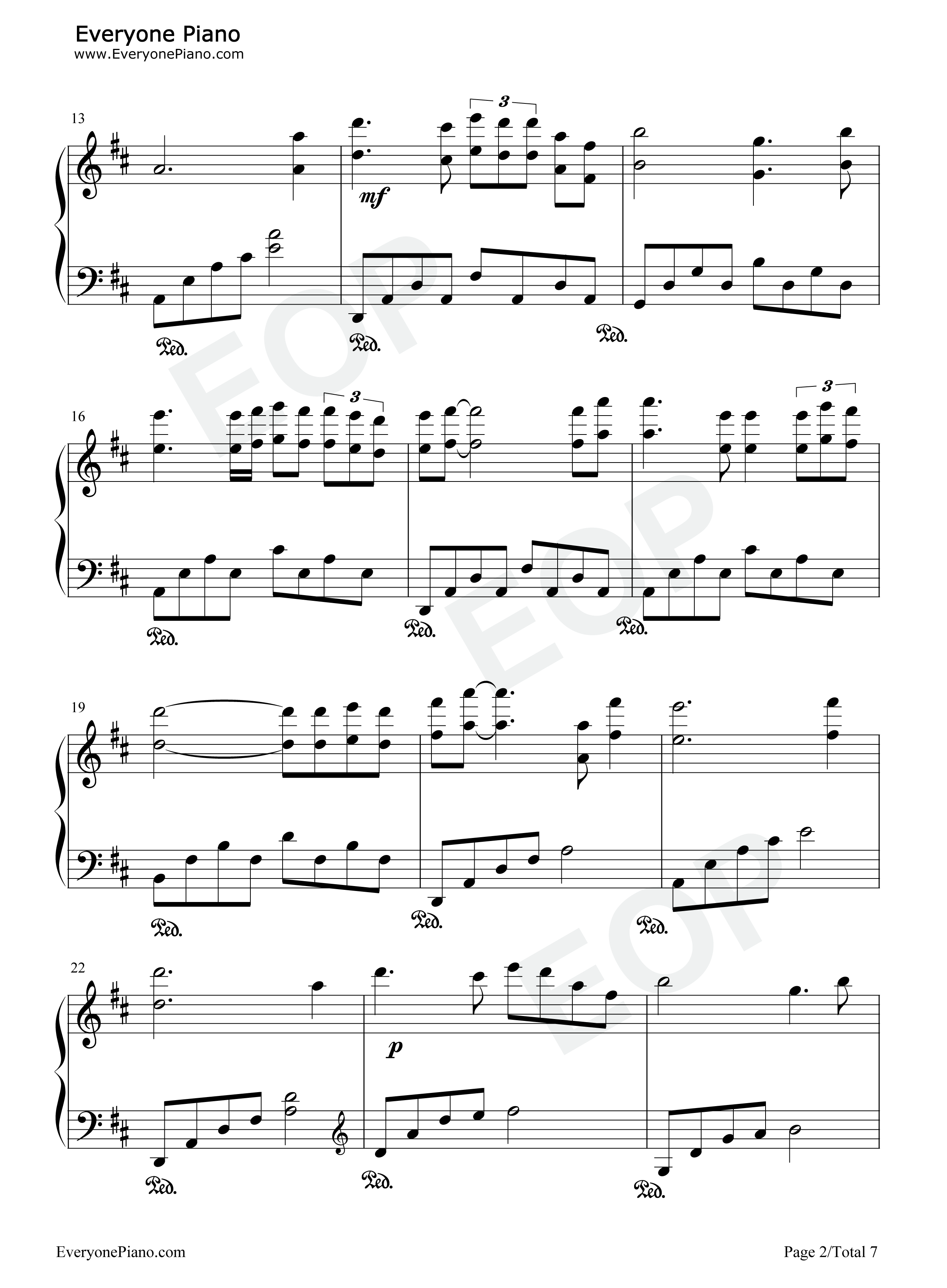 追寻钢琴谱_孙楠