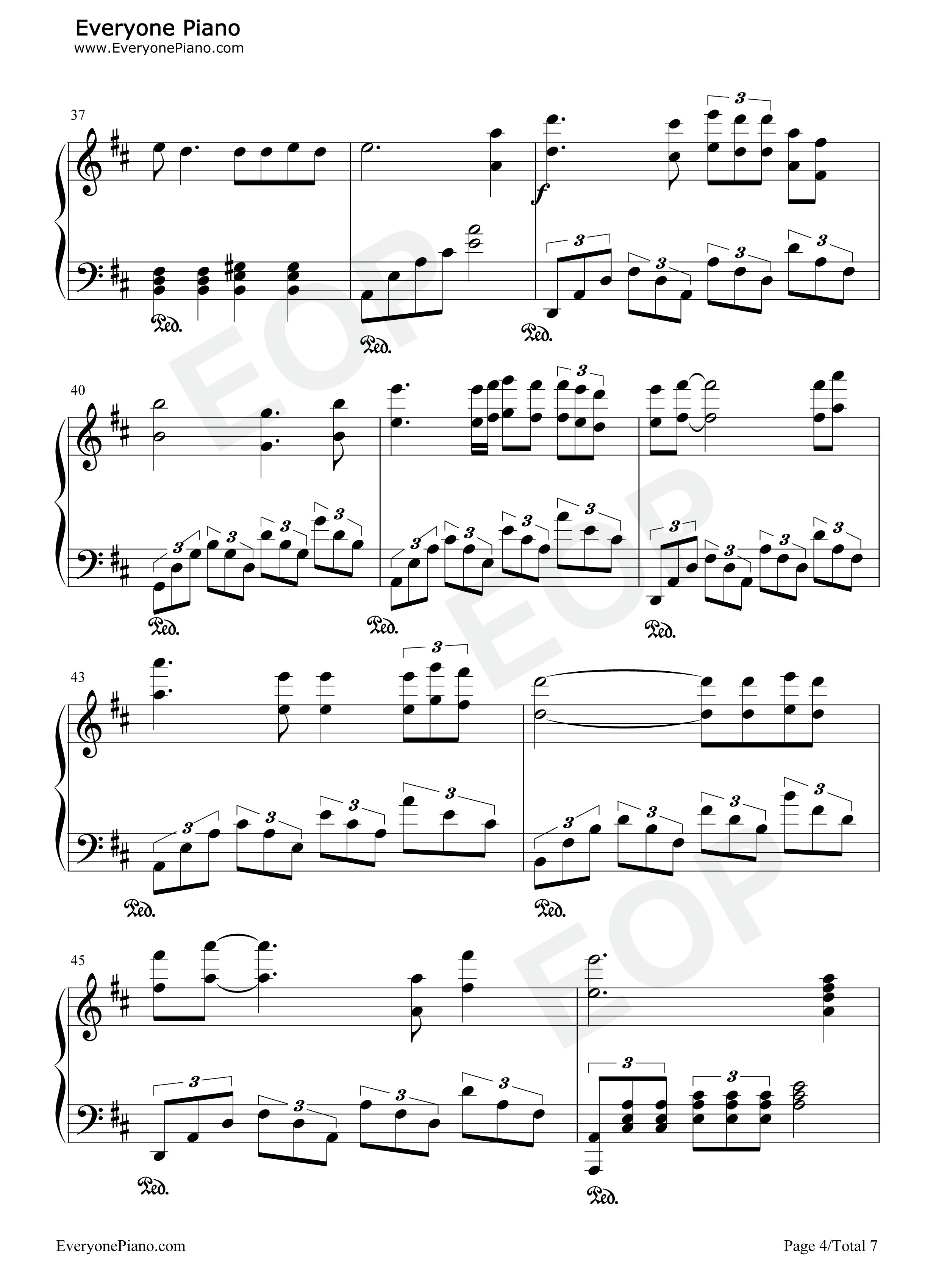 追寻钢琴谱_孙楠