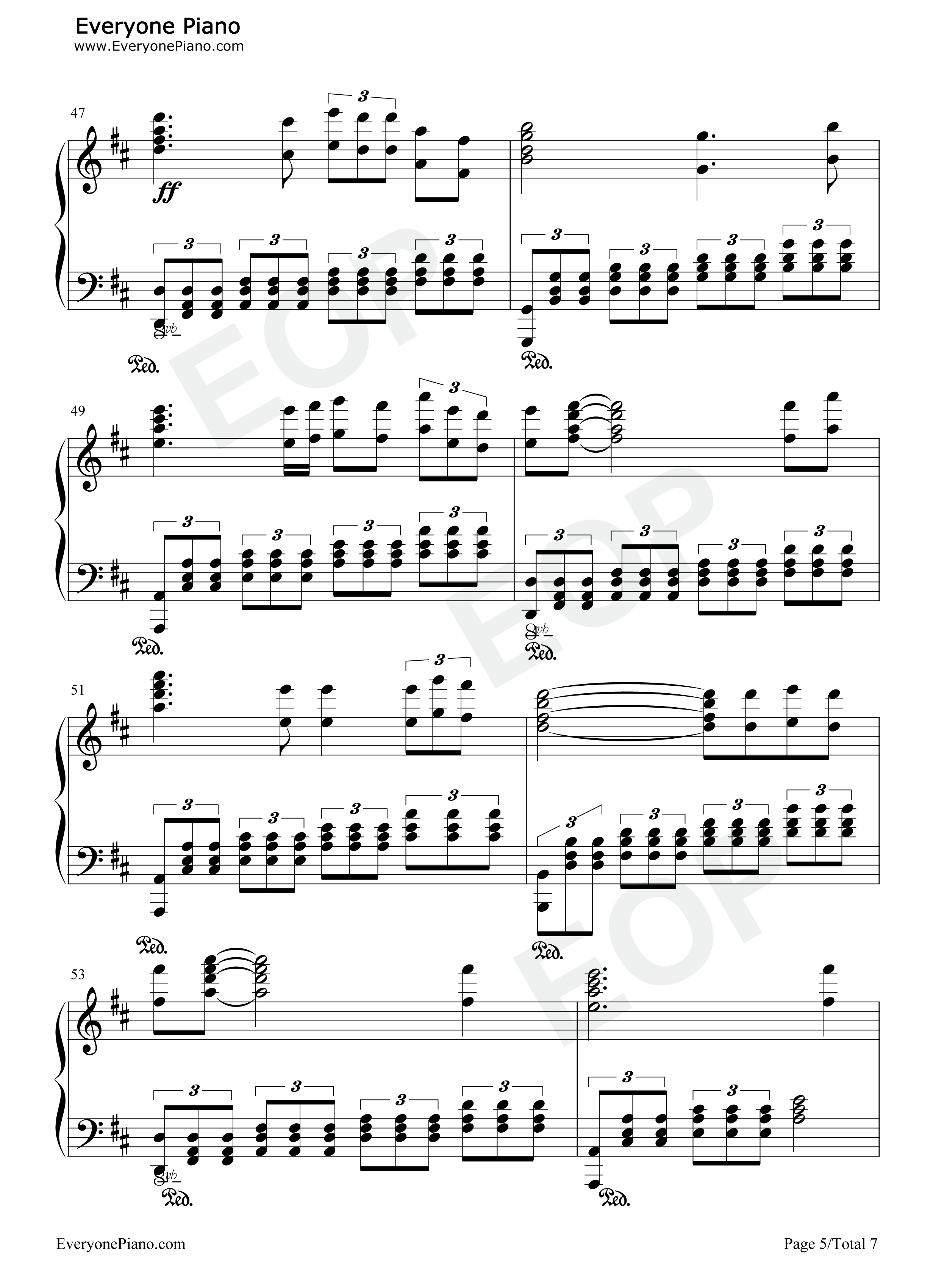 追寻钢琴谱_孙楠