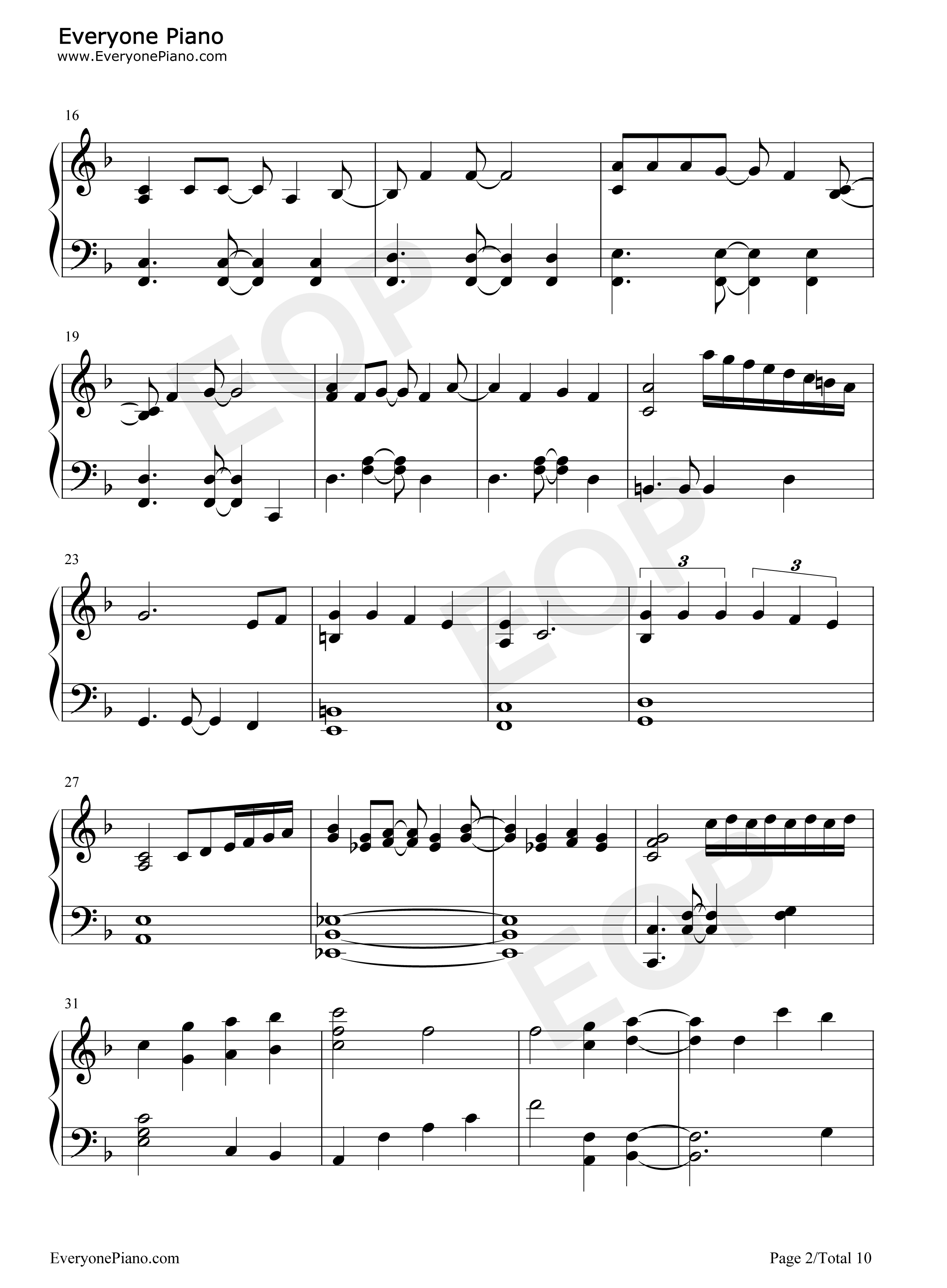 For_the_First_Time_in_Forever钢琴谱_Kristen_Bell_&_Idina_Menzel