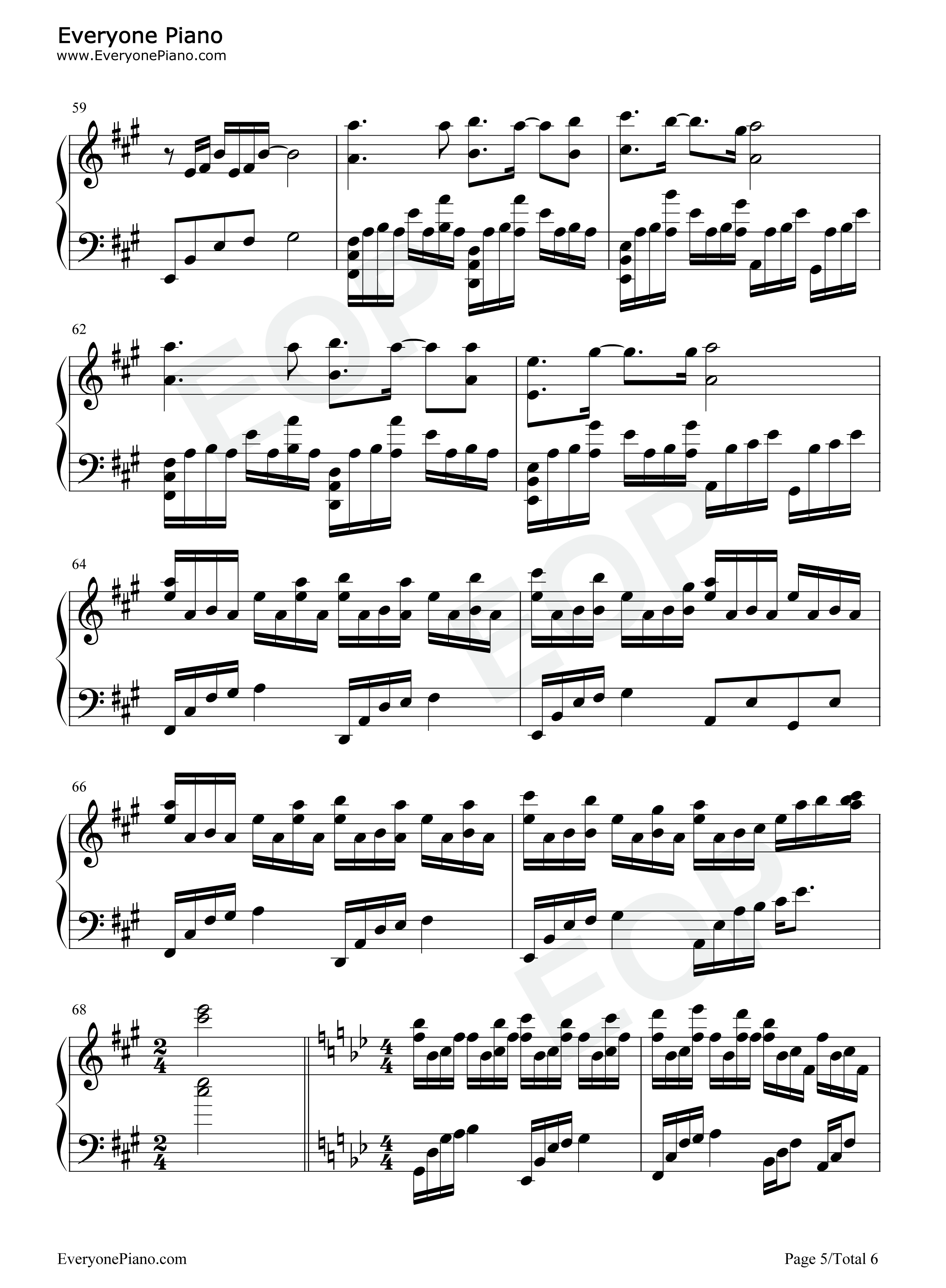 我爱的人dearest钢琴谱_滨崎步